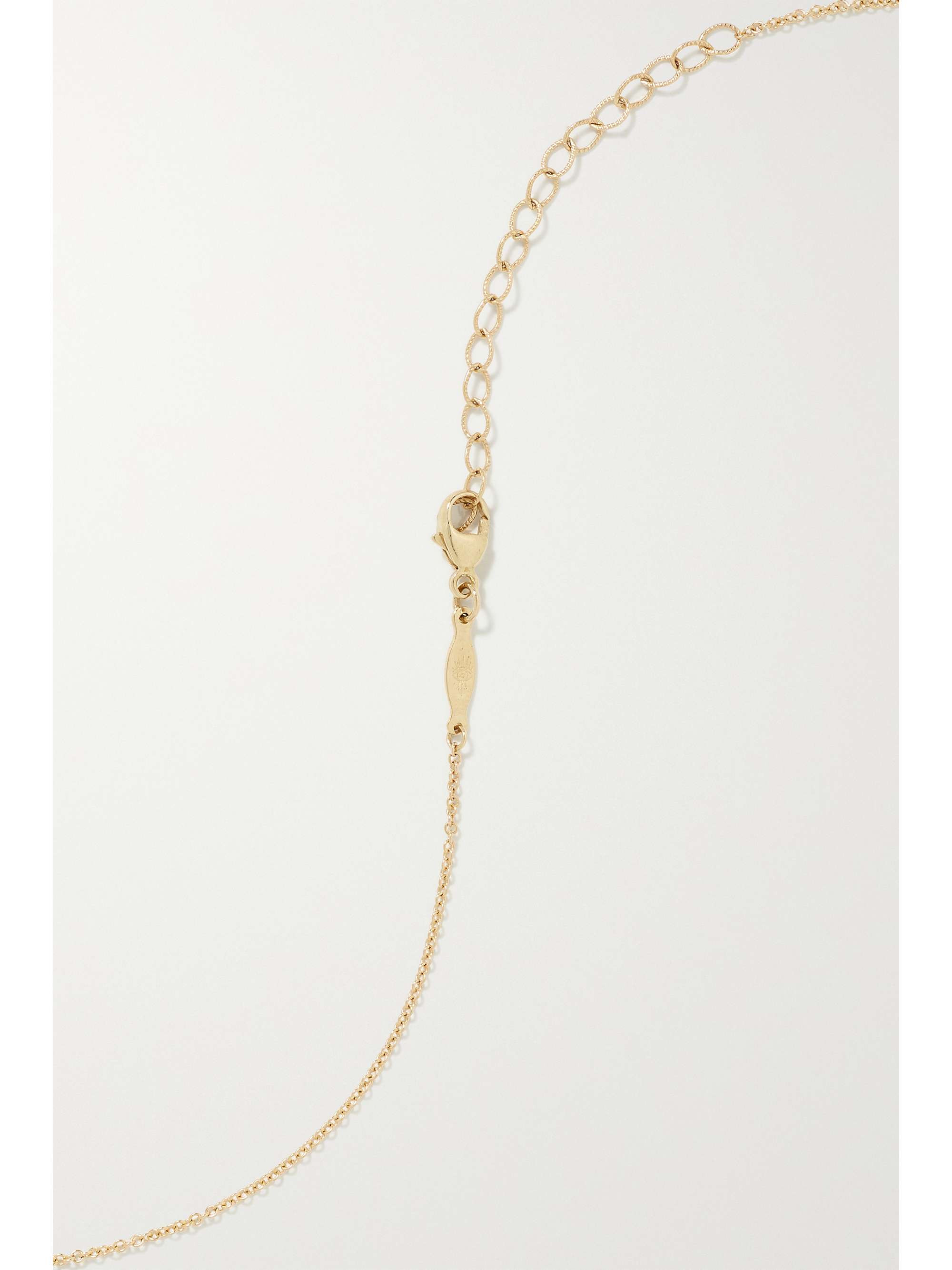 JACQUIE AICHE Emily 14-karat gold diamond necklace
