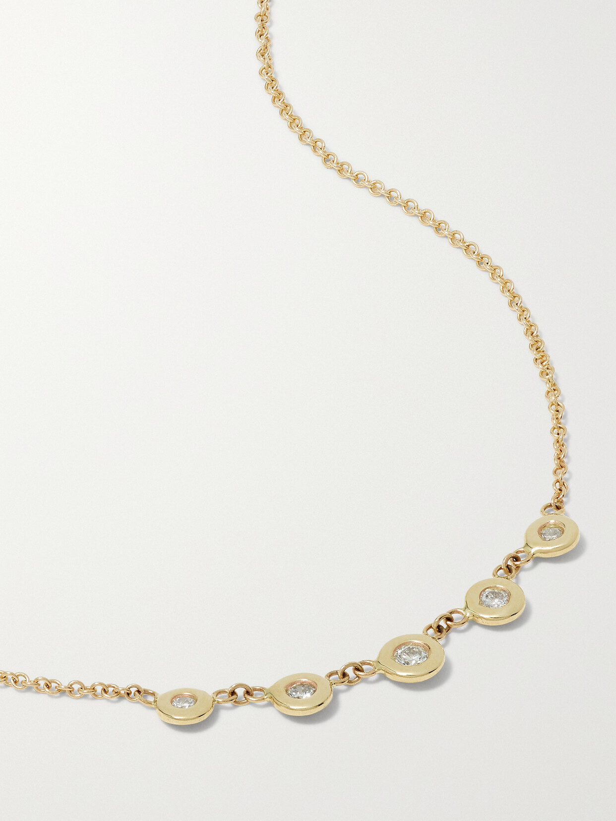 Jacquie Aiche Emily 14-karat Gold Diamond Necklace