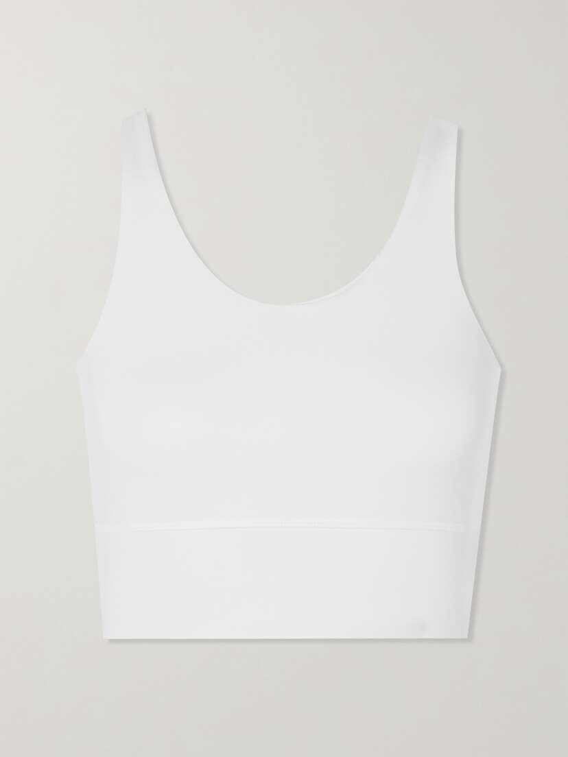 CDLP + Net Sustain Cropped Stretch-tencel Lyocell Top