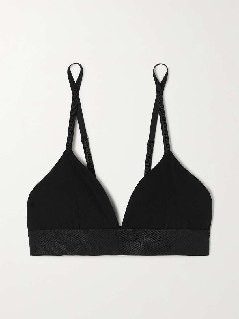 CDLP + Net Sustain Stretch-tencel Lyocell Soft-cup Triangle Bra