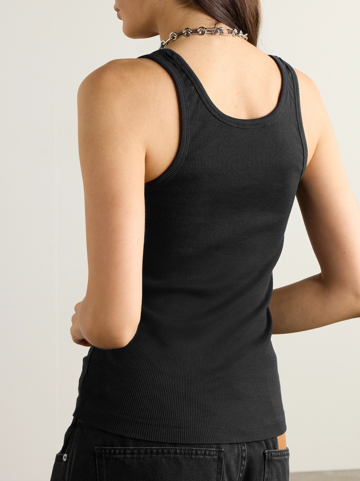 + Net Sustain Ribbed Tencel Lyocell-Blend Tank