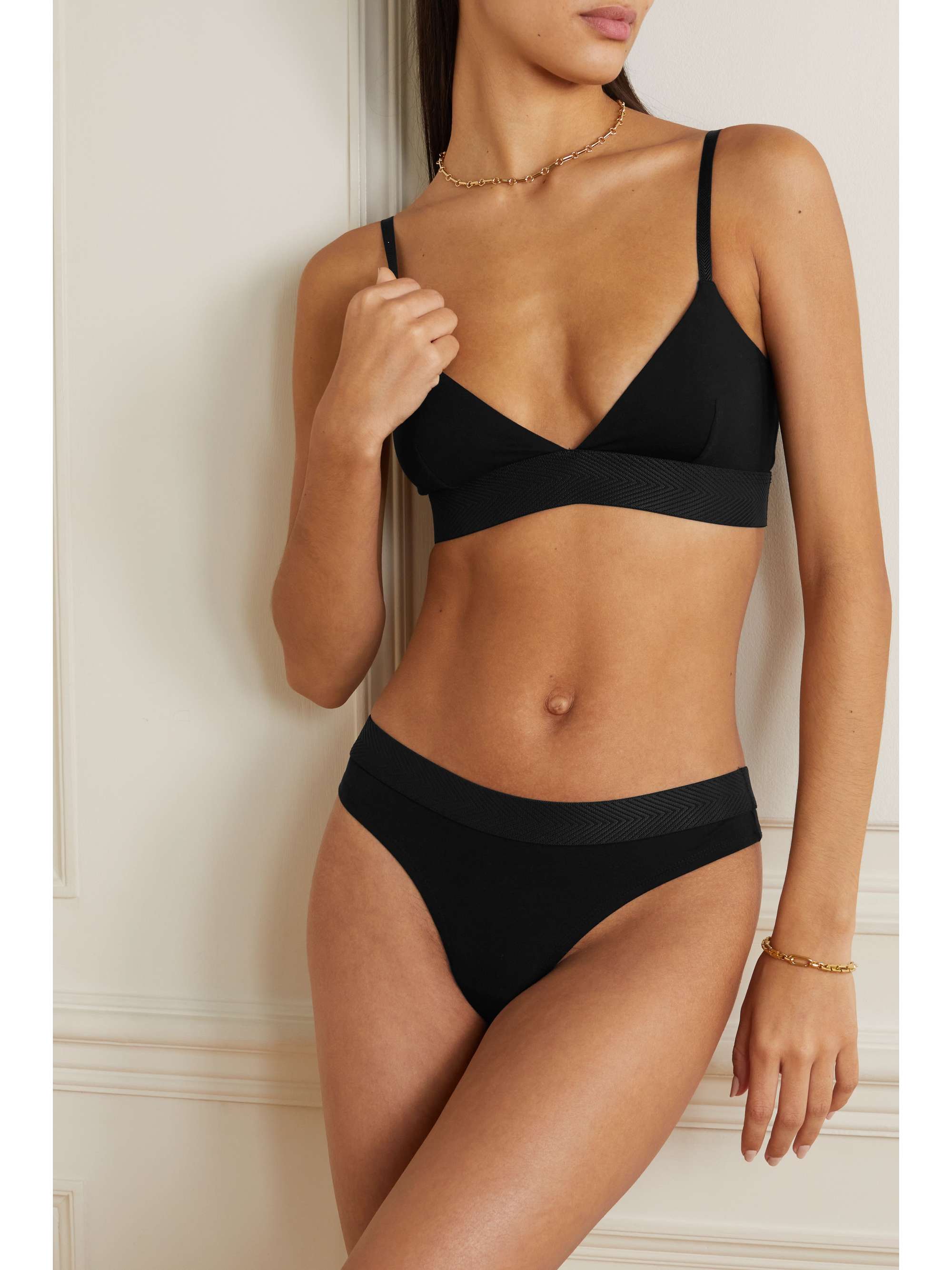 CDLP Set of three TENCEL Lyocell-blend thongs