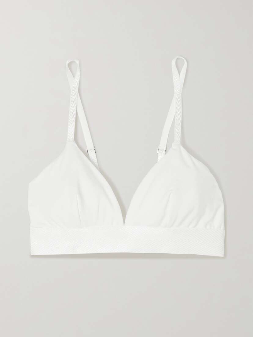 CDLP + Net Sustain Stretch-tencel Lyocell Soft-cup Triangle Bra