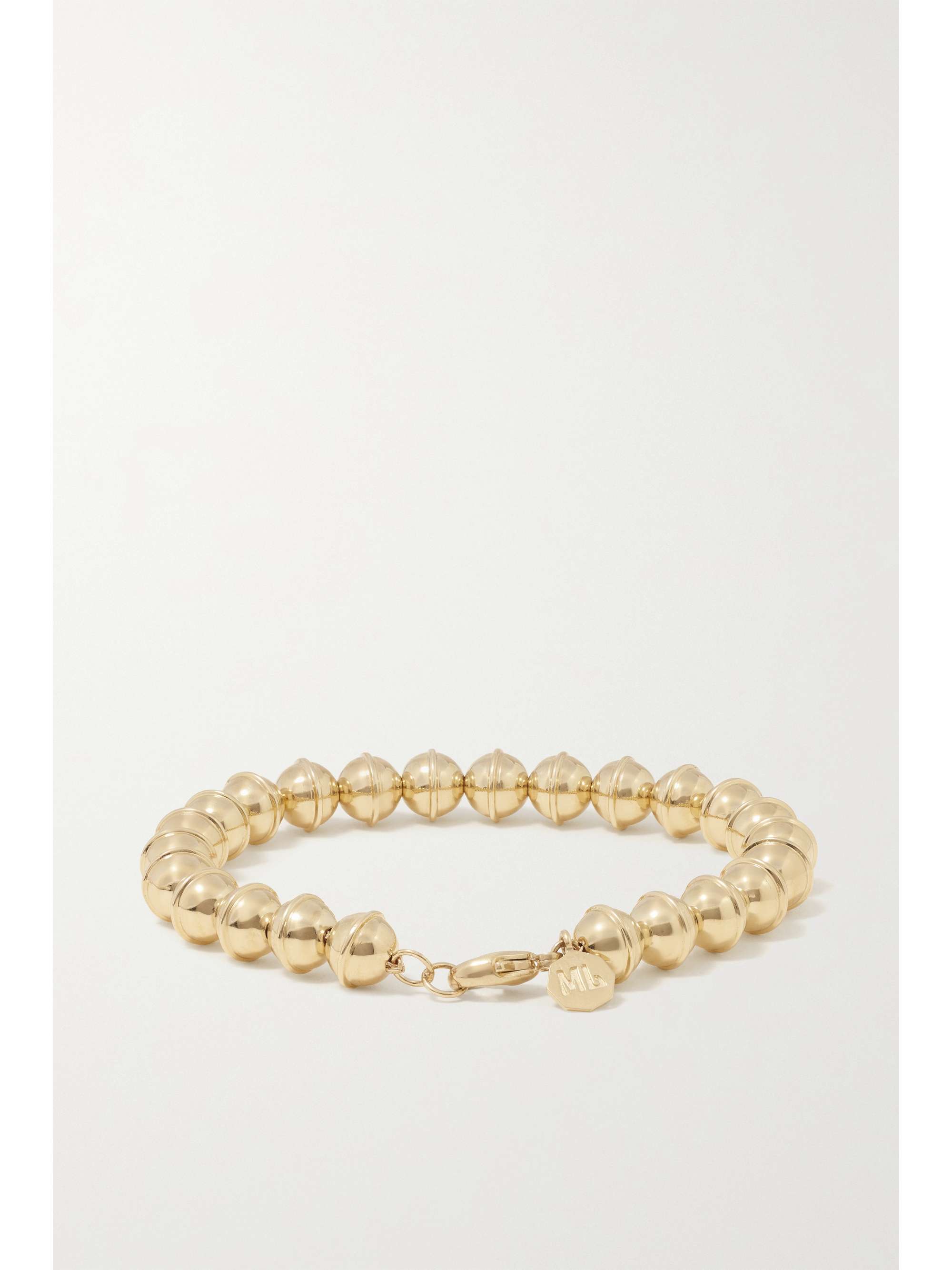MARLO LAZ Squash Blossom 14-karat gold bracelet