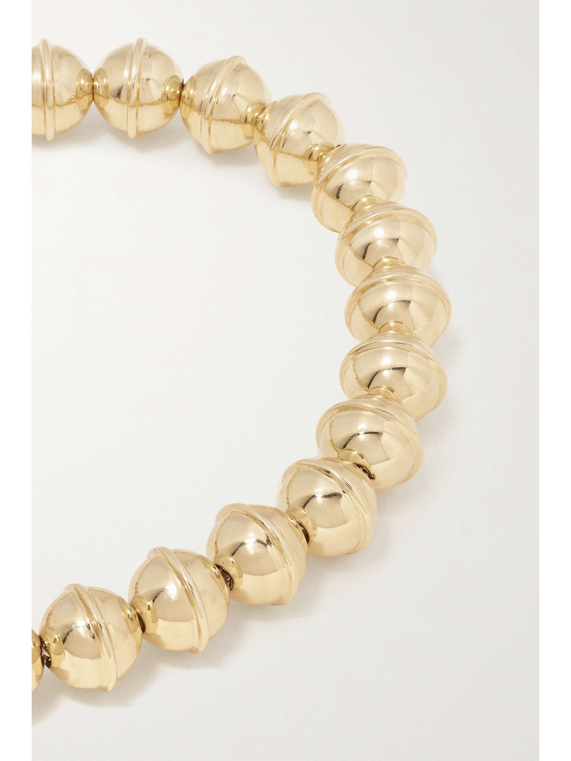 MARLO LAZ Squash Blossom 14-karat gold bracelet
