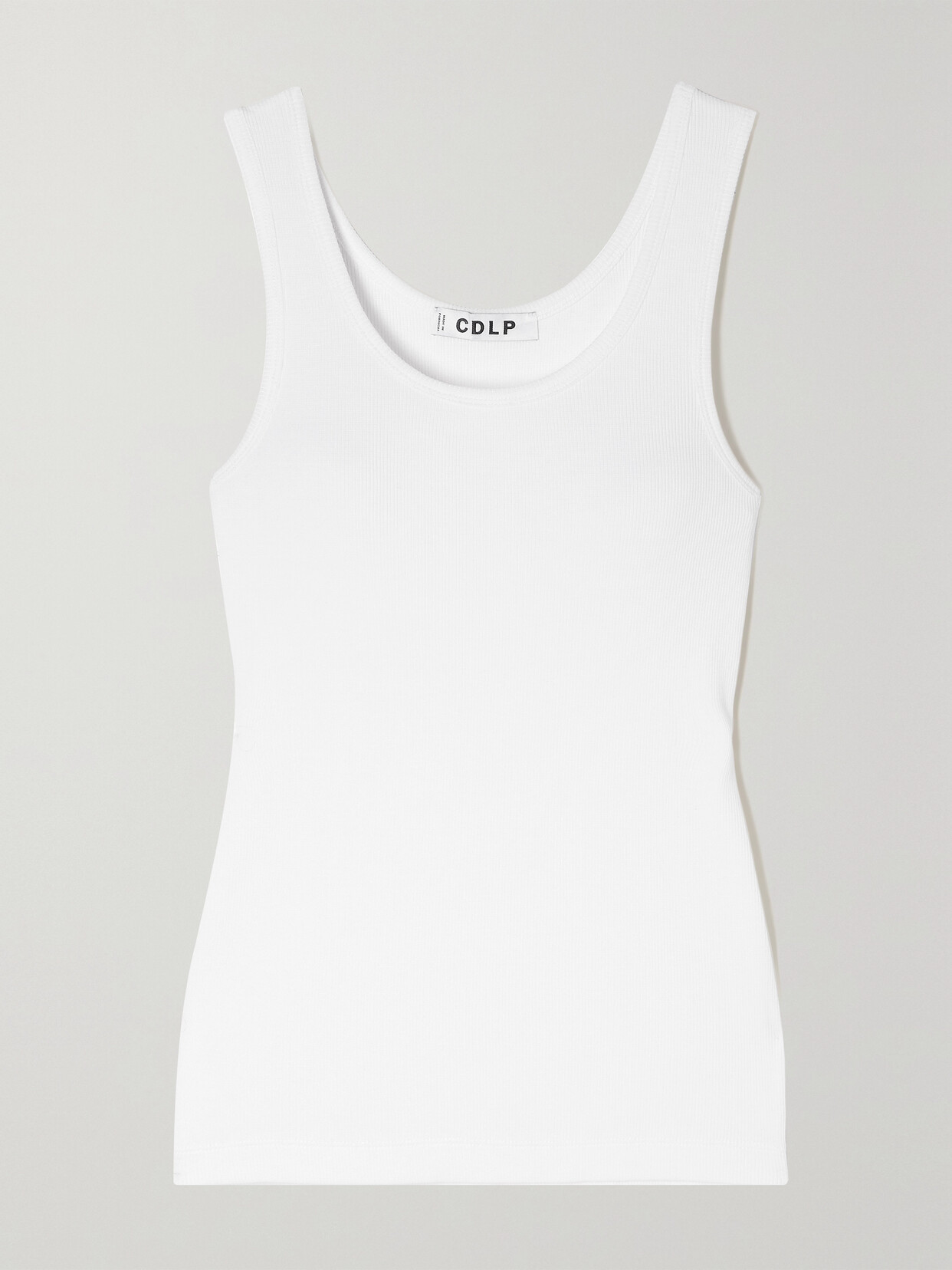 CDLP - + Net Sustain Ribbed Tencel Lyocell-blend Tank - White