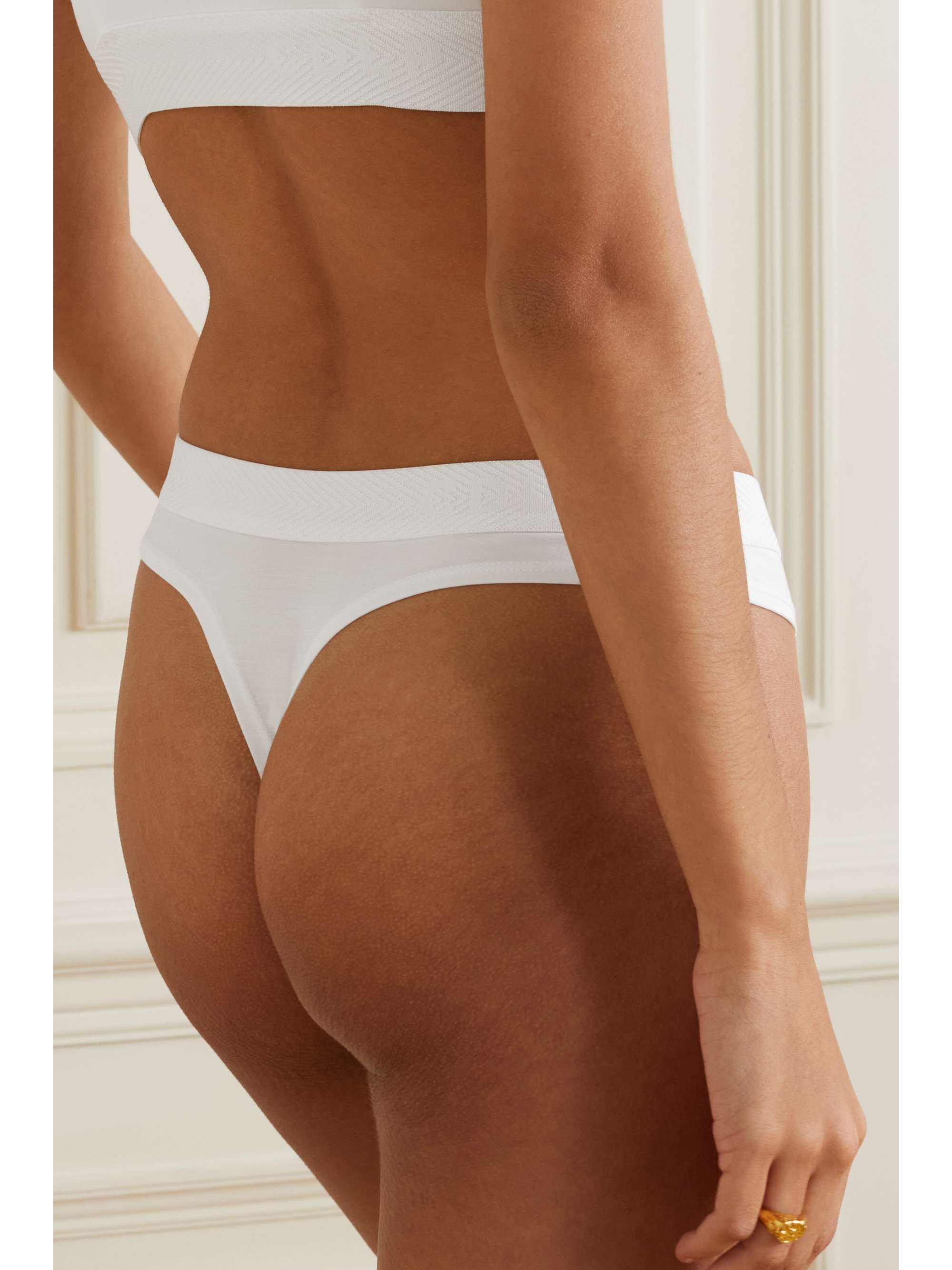 CDLP Set of three TENCEL Lyocell-blend thongs