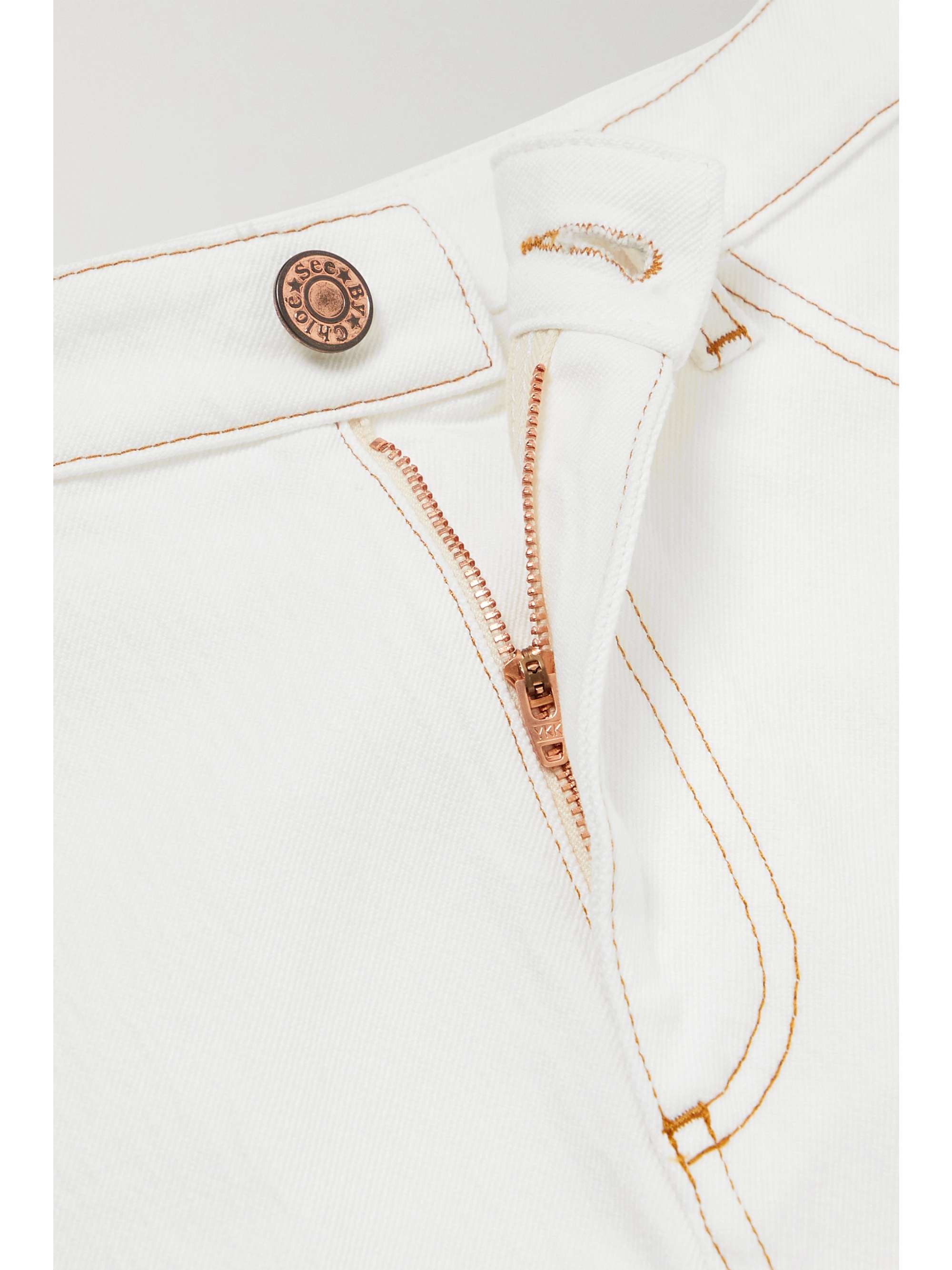 SEE BY CHLOÉ Stretch-denim high-rise straight-leg jeans