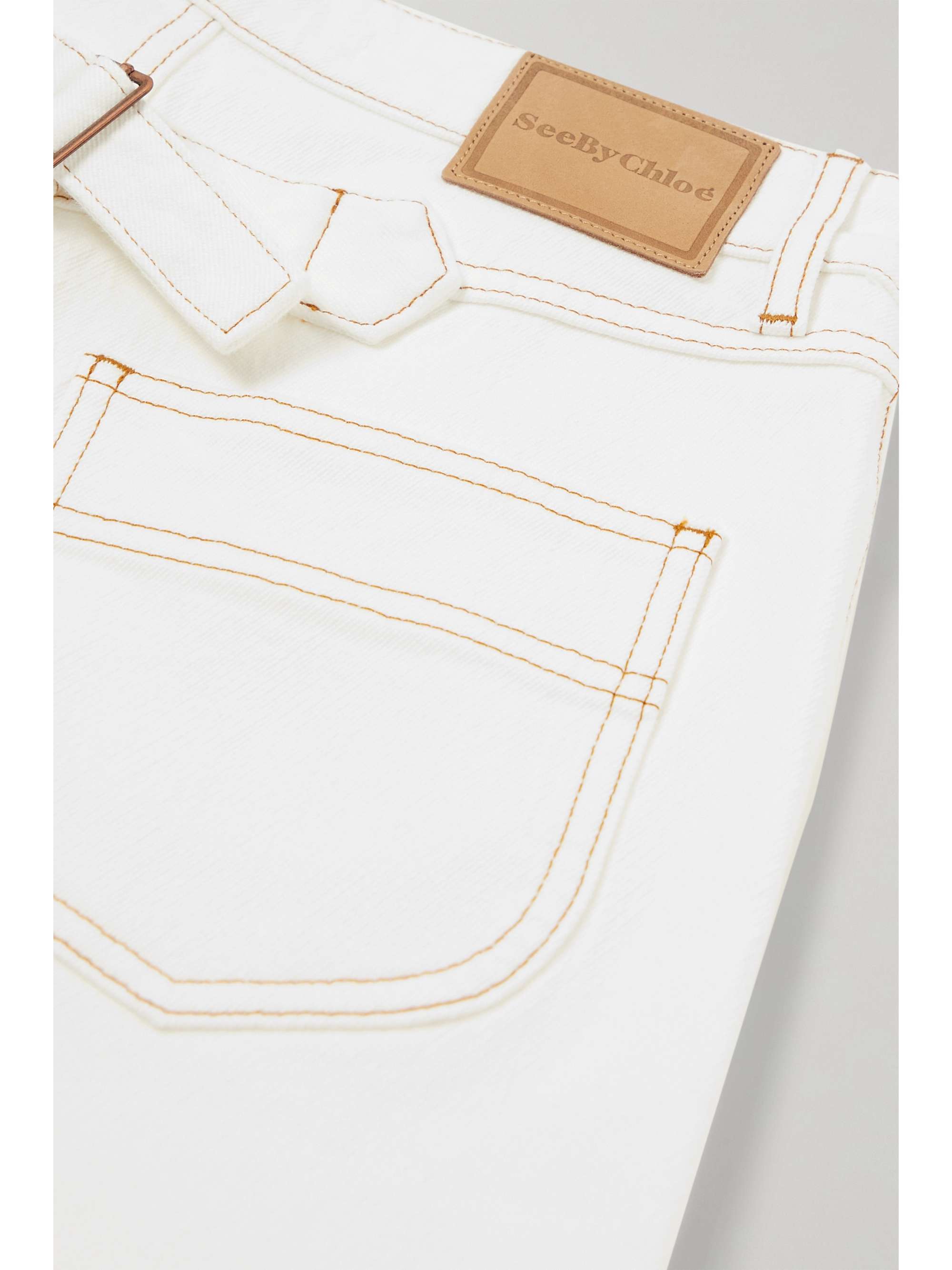SEE BY CHLOÉ Stretch-denim high-rise straight-leg jeans