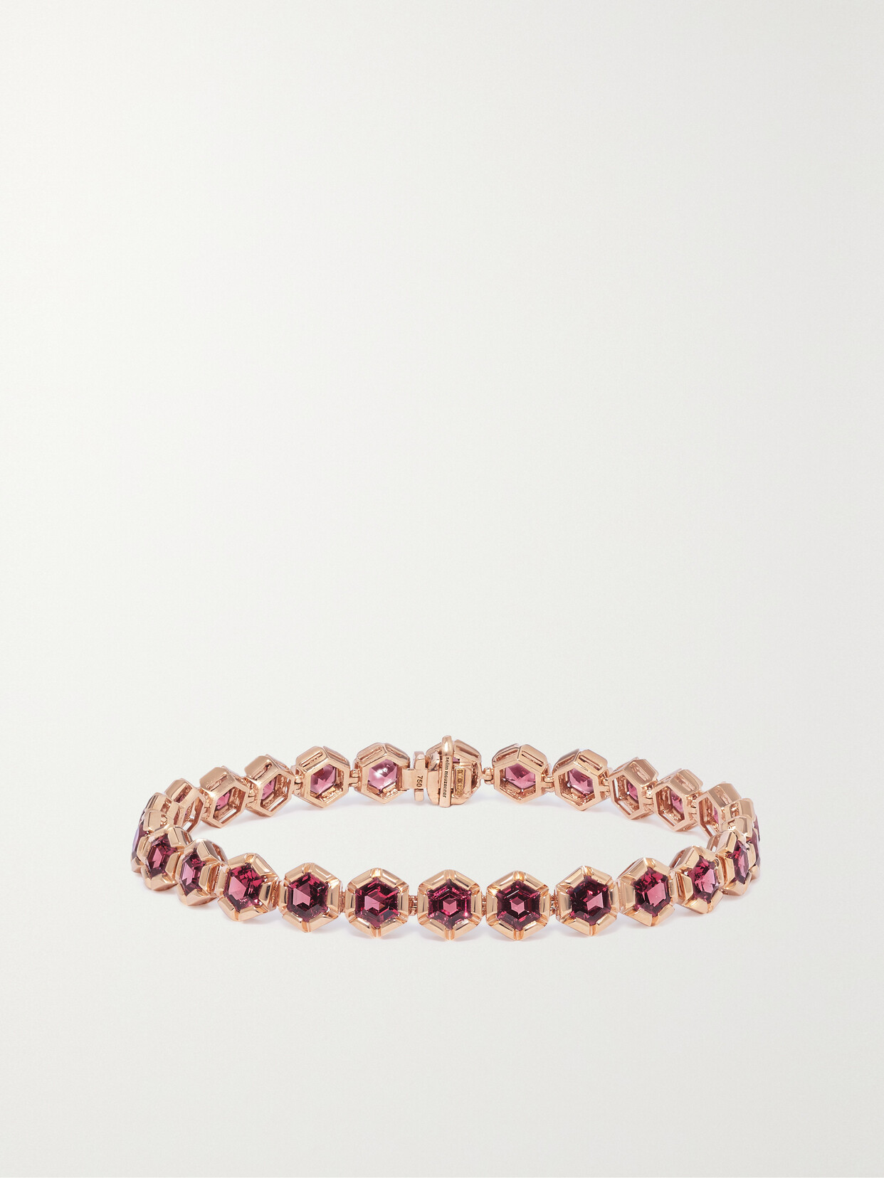 Selim Mouzannar Rose De France 18-karat Pink Gold Rhodolite Bracelet - Rose gold