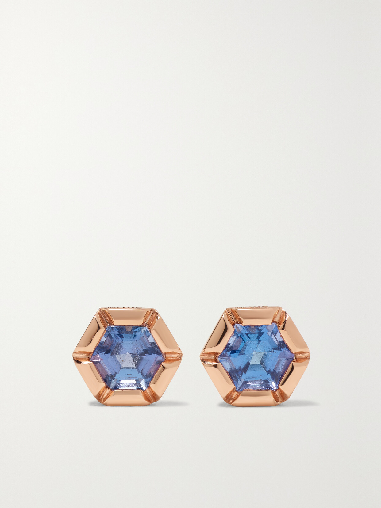 Selim Mouzannar - 18-karat Rose Gold Tanzanite Earrings - Blue