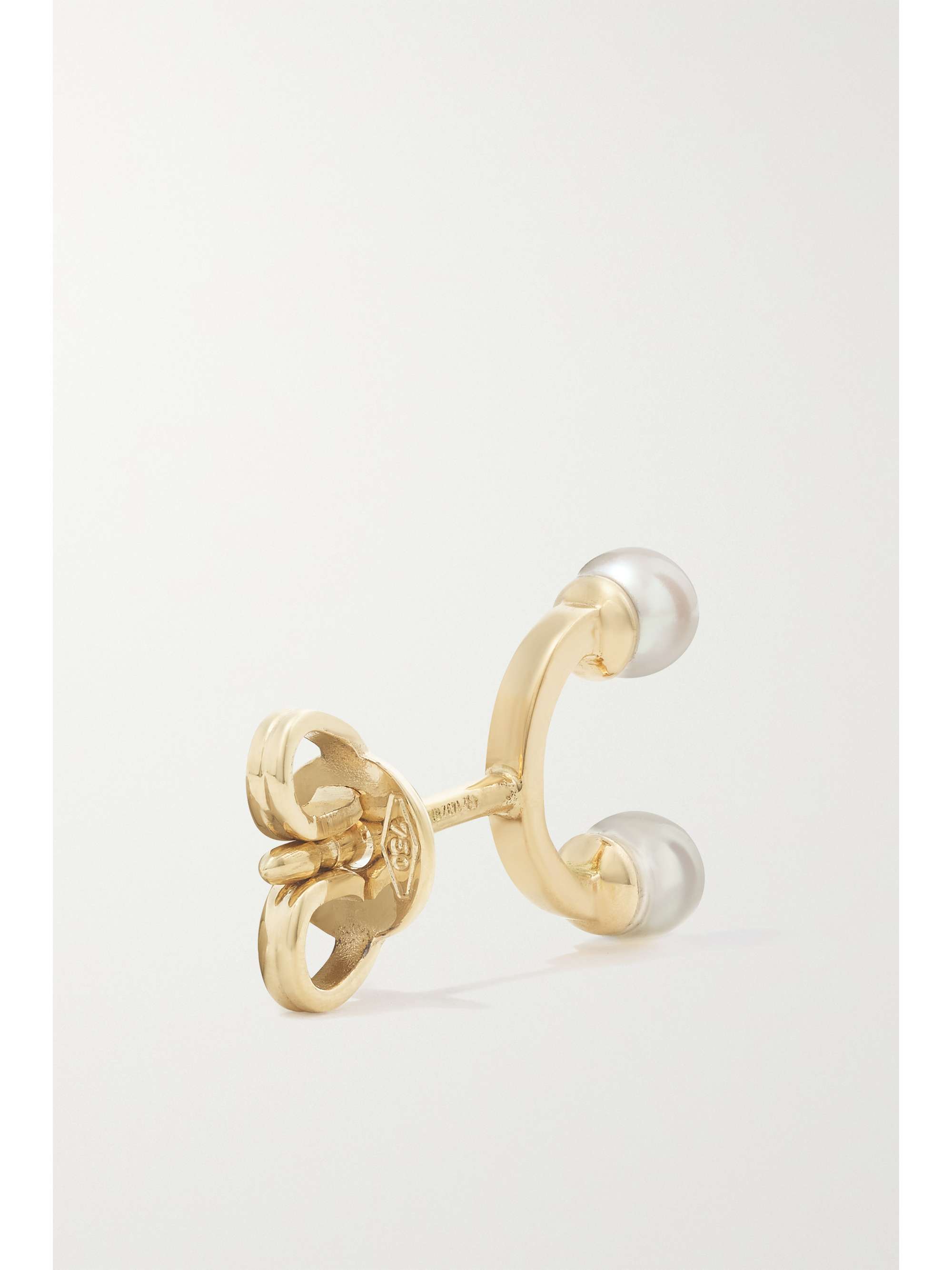 DELFINA DELETTREZ 18-karat gold pearl single earring
