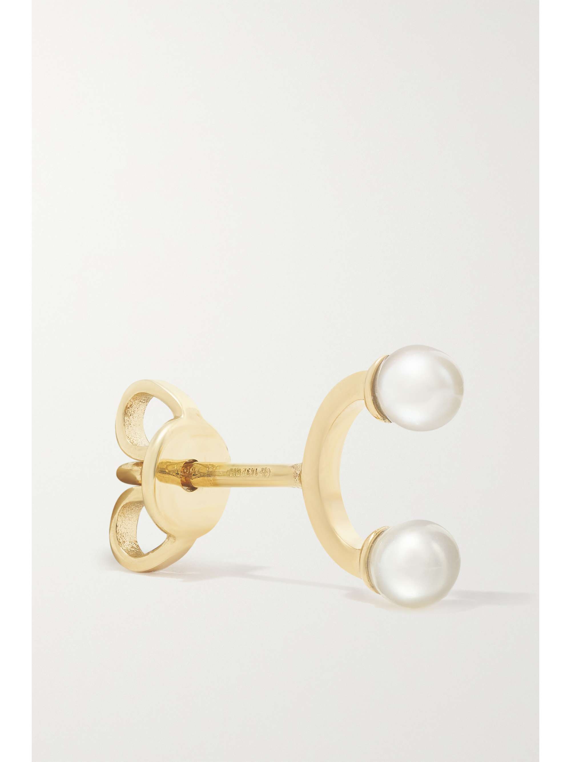 DELFINA DELETTREZ 18-karat gold pearl single earring