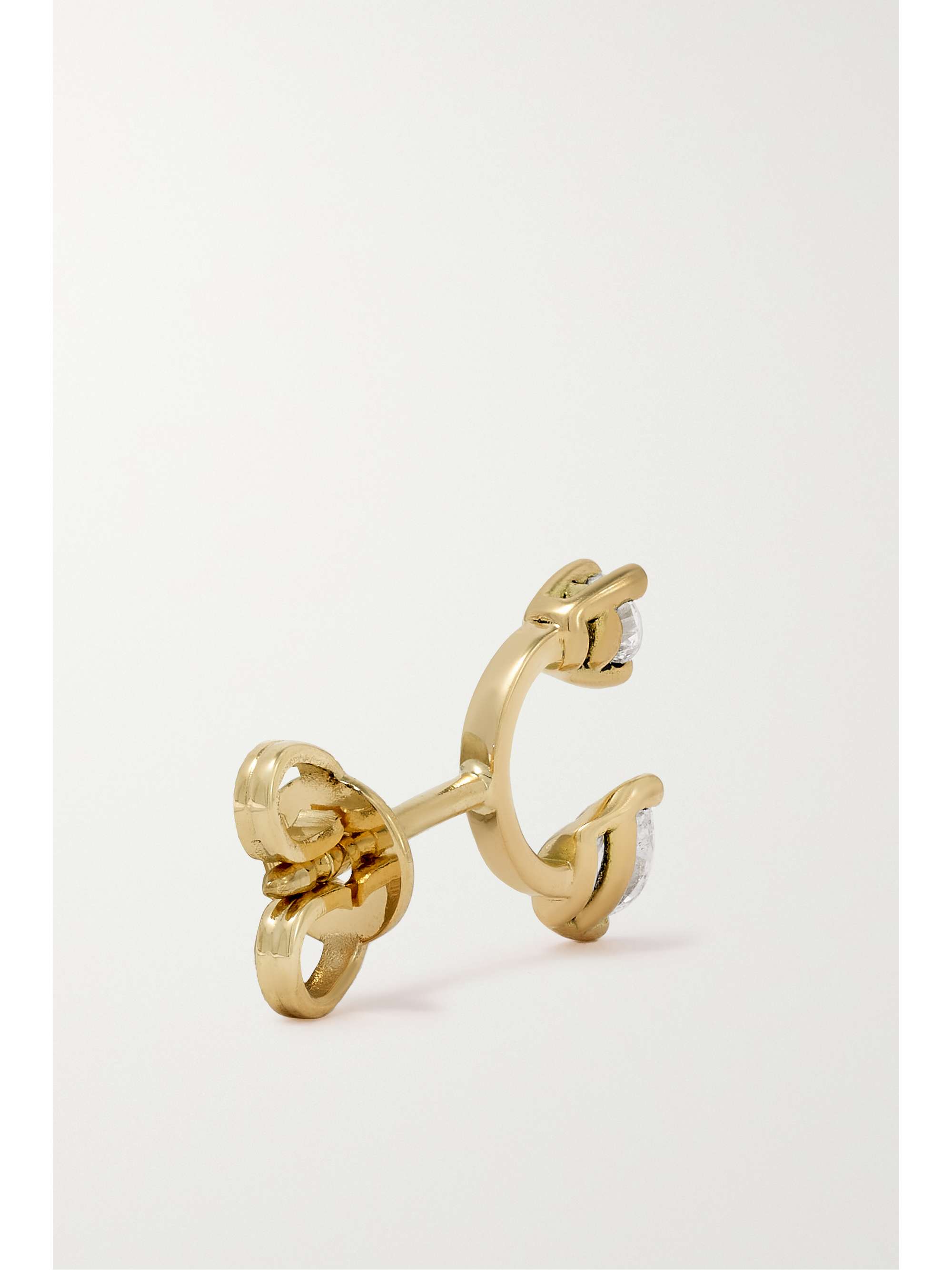 DELFINA DELETTREZ 18-karat gold diamond single earring