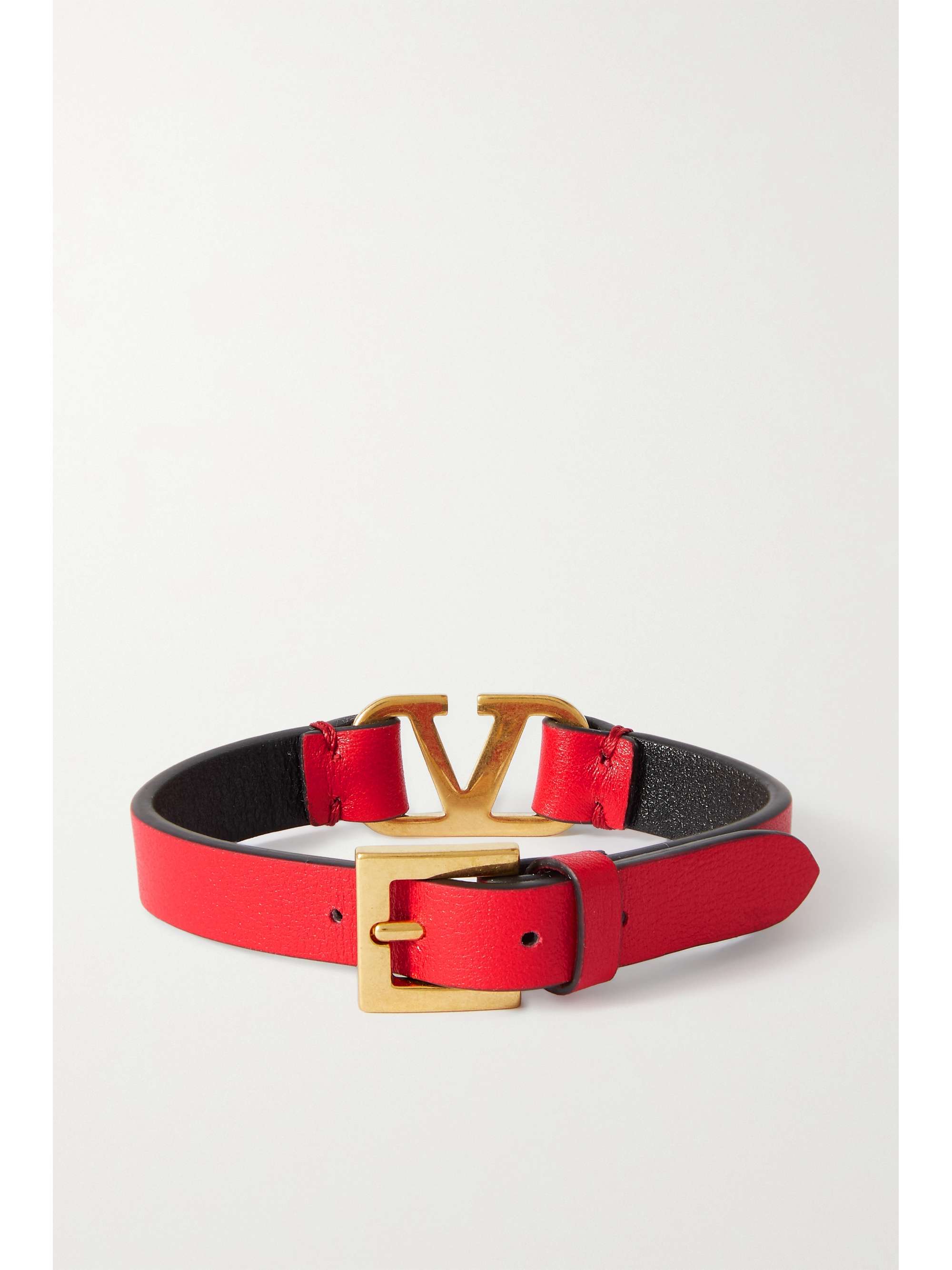 VALENTINO GARAVANI Valentino Garavani VLOGO leather bracelet
