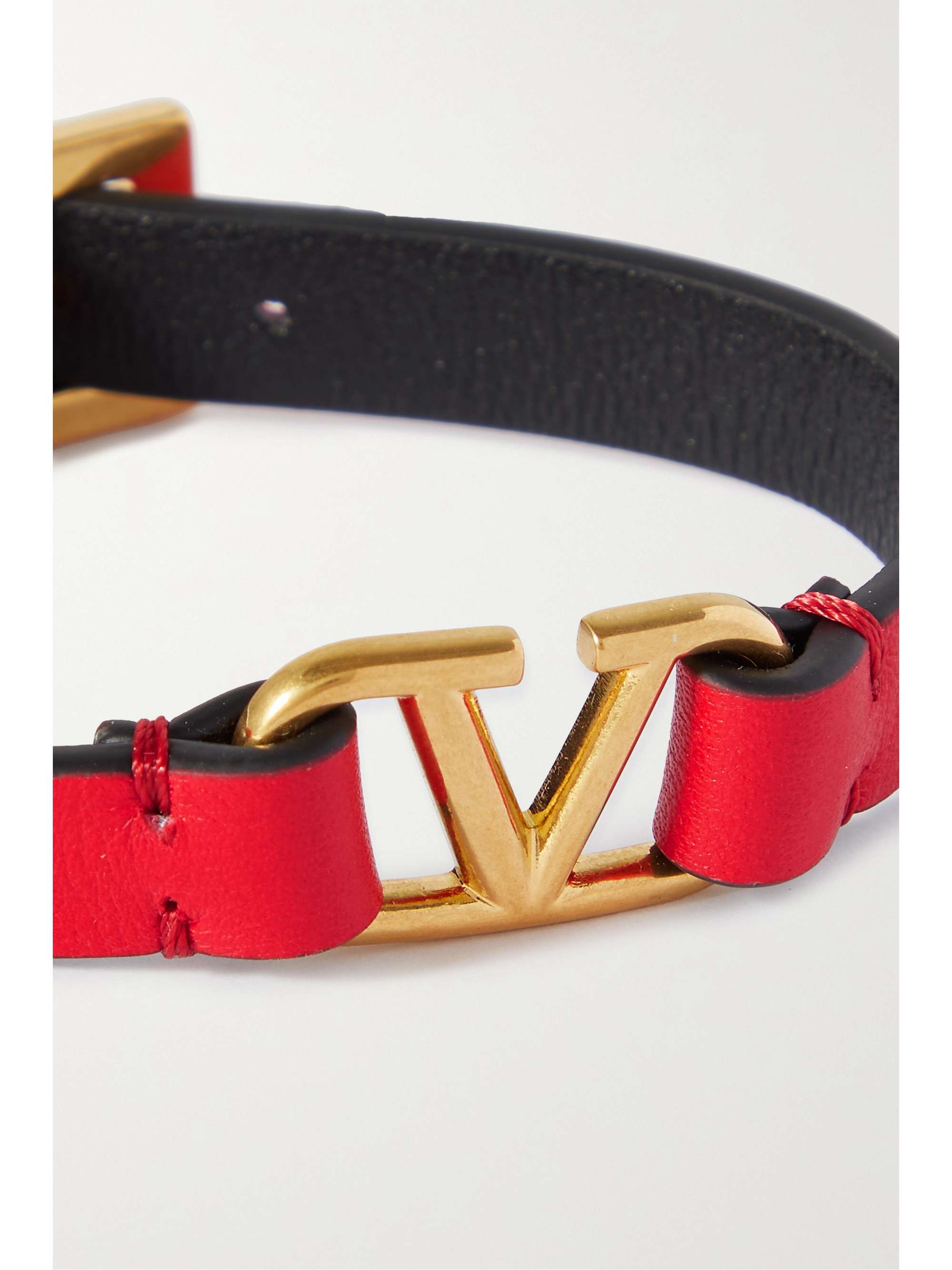 VALENTINO GARAVANI Valentino Garavani VLOGO leather bracelet