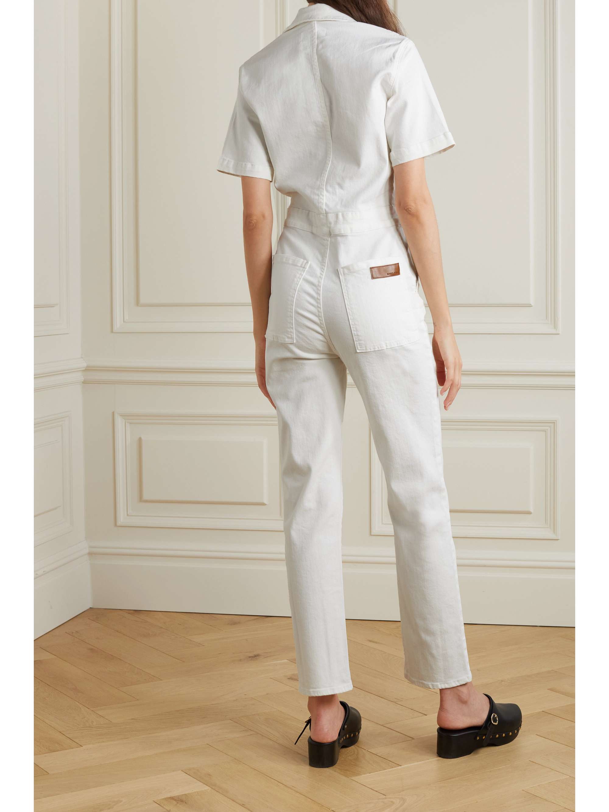 RIVET UTILITY + NET SUSTAIN Rebel denim jumpsuit NETAPORTER