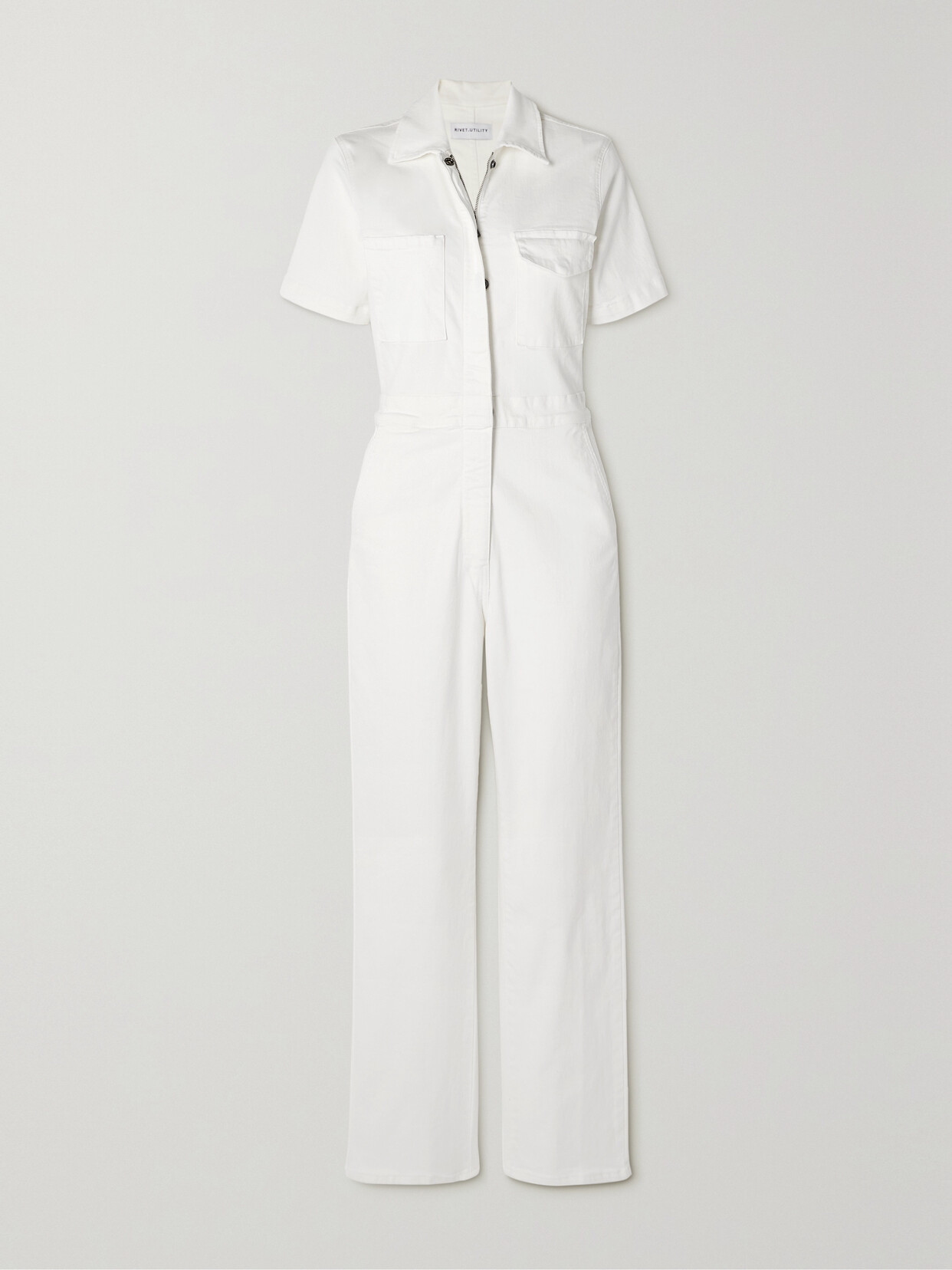 Rivet Utility + Net Sustain Rebel Denim Jumpsuit