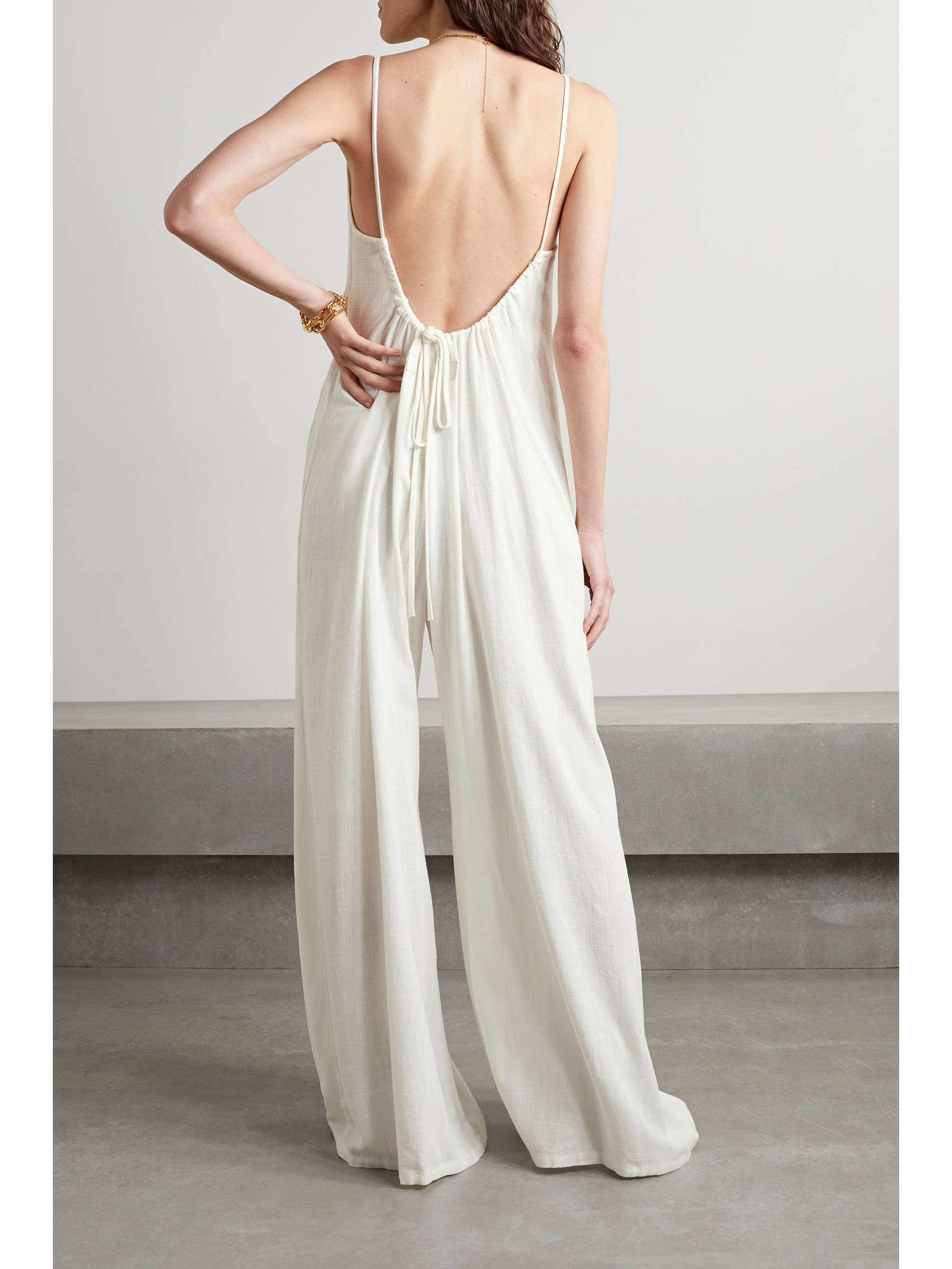 White + NET SUSTAIN Sun Goddess cotton 