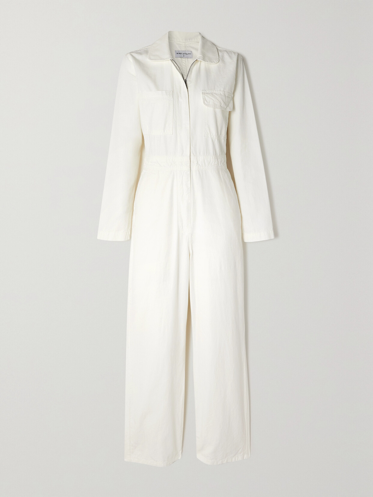 Rivet Utility - + Net Sustain Looker Cotton-canvas Jumpsuit - White 22 Awaiting product image