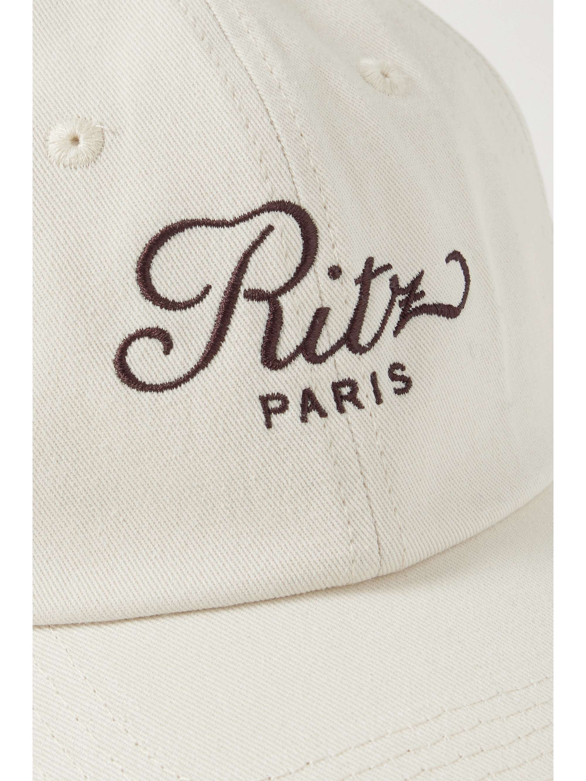 FRAME + Ritz Paris Baseballkappe aus Baumwoll-Canvas mit Stickereien