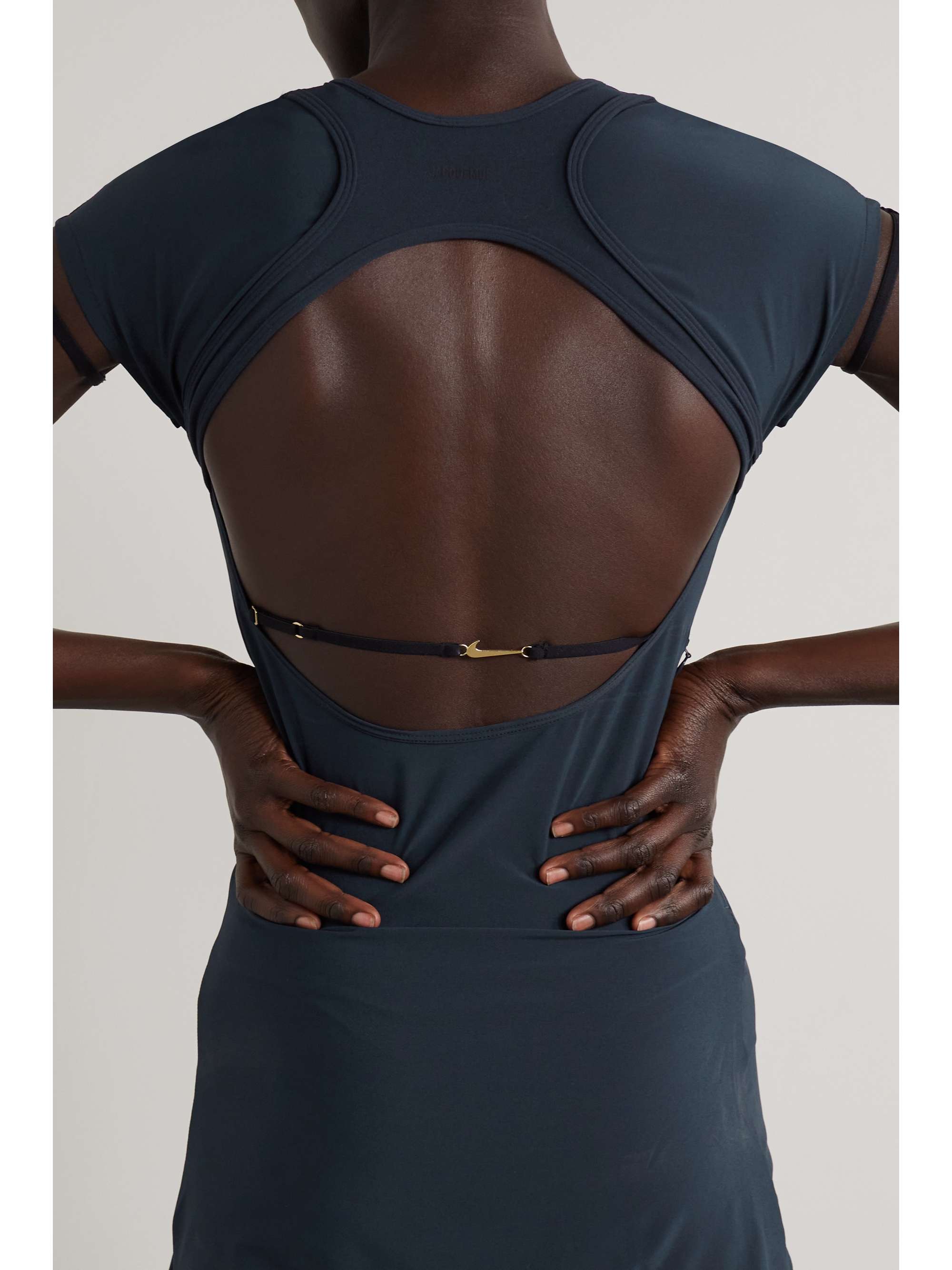 NIKE + Jacquemus NRG cutout embellished stretch-jersey dress