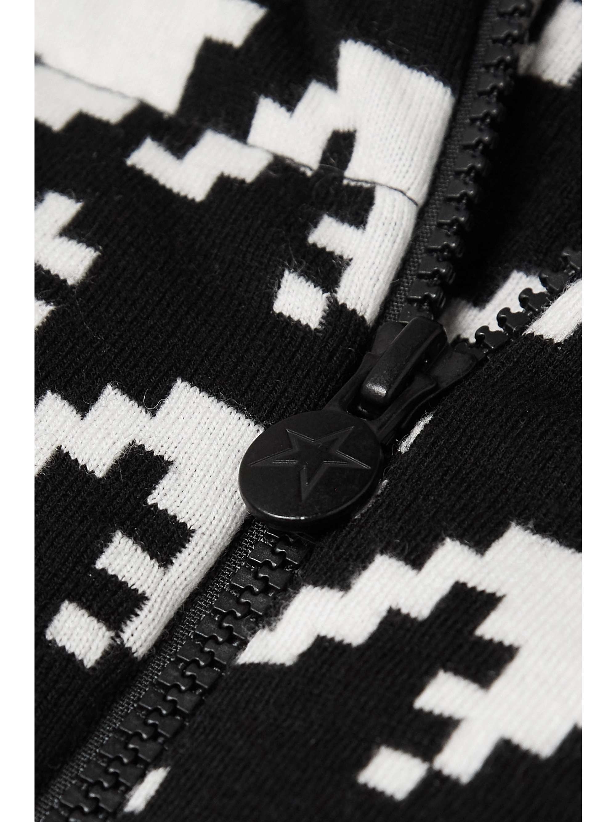 PERFECT MOMENT Houndstooth quilted padded down ski jacket