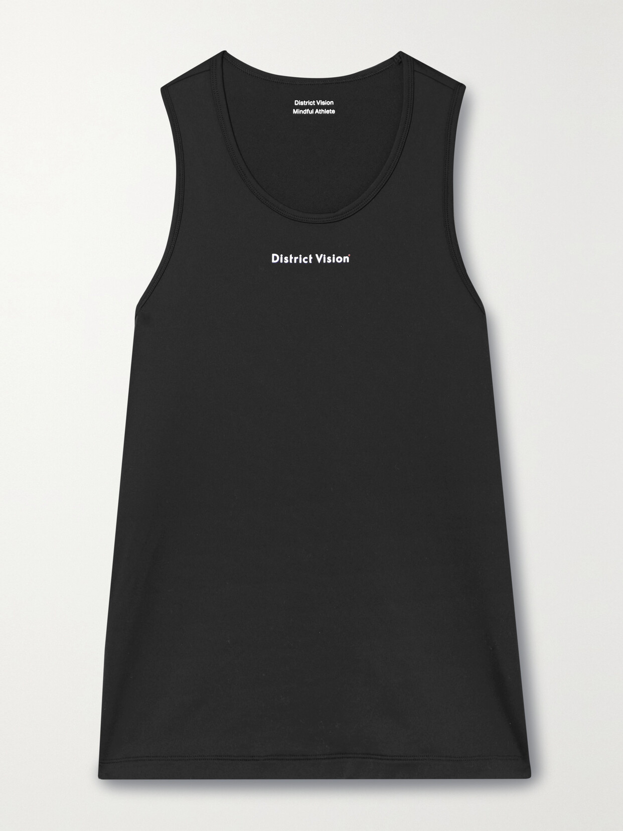 District Vision - Deva-tech Printed Stretch Tank - Black