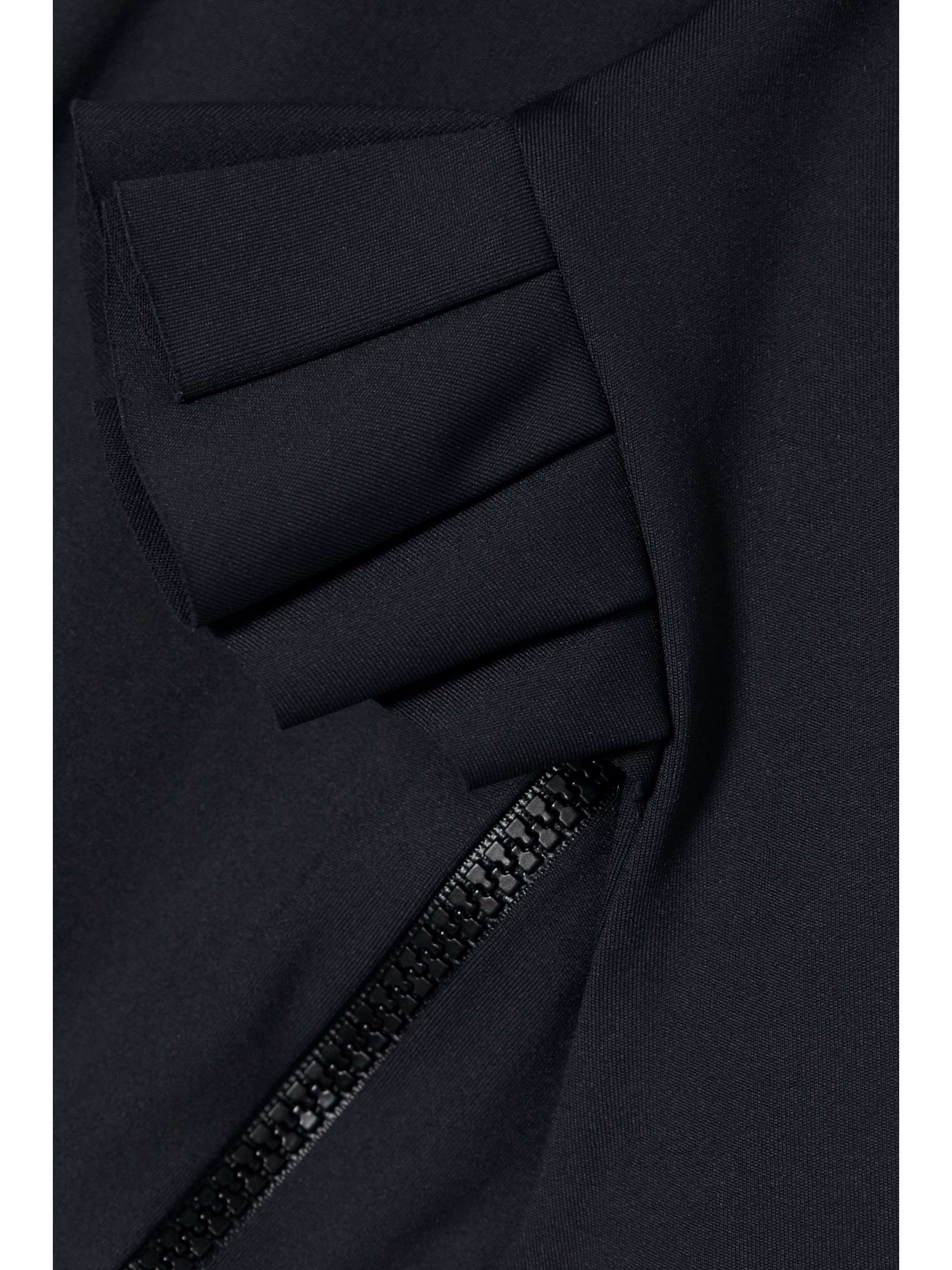 PORT DE BRAS Biker ruffled stretch-jersey playsuit