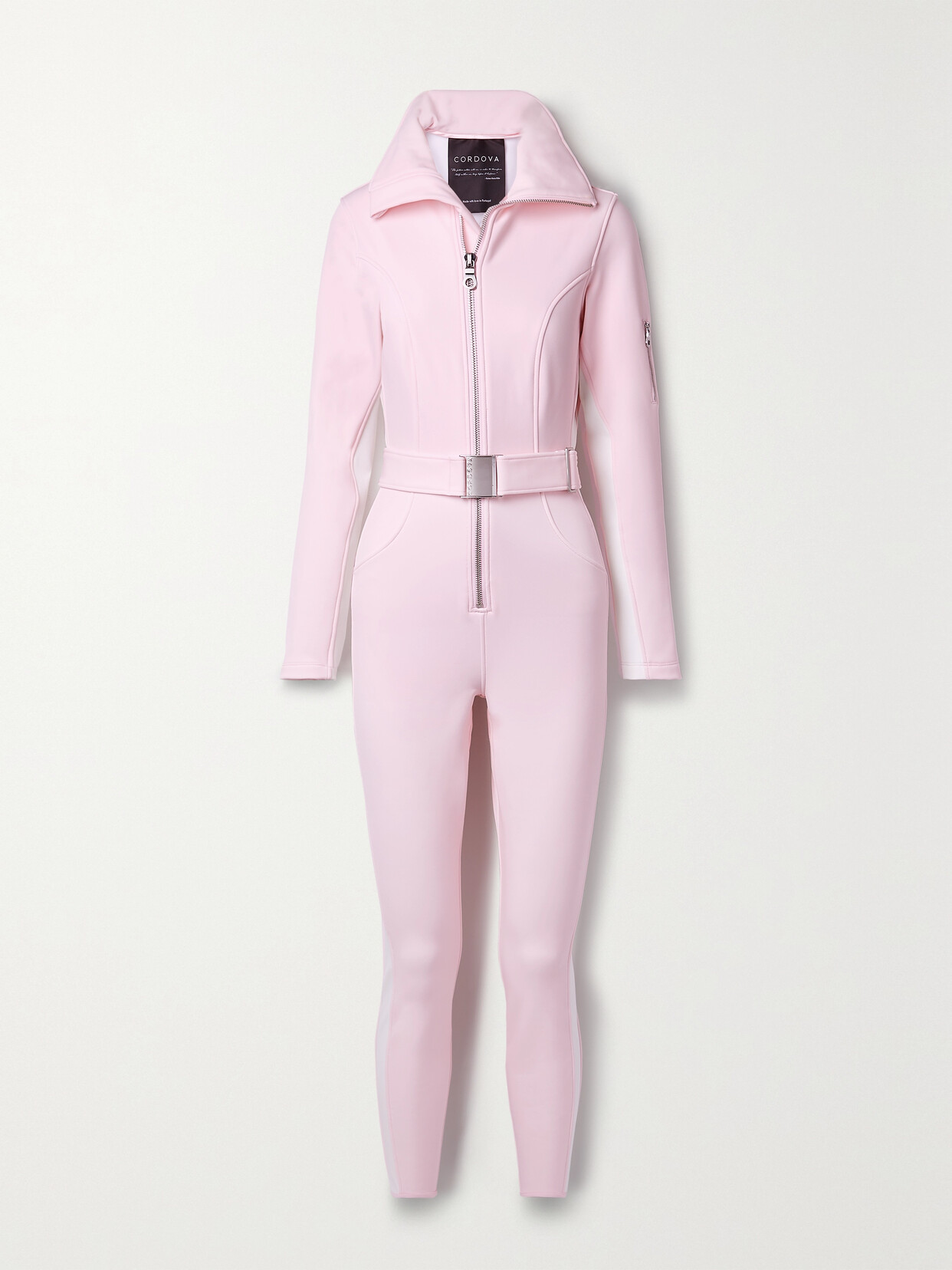 Cordova - The Cordova Striped Ski Suit - Pink