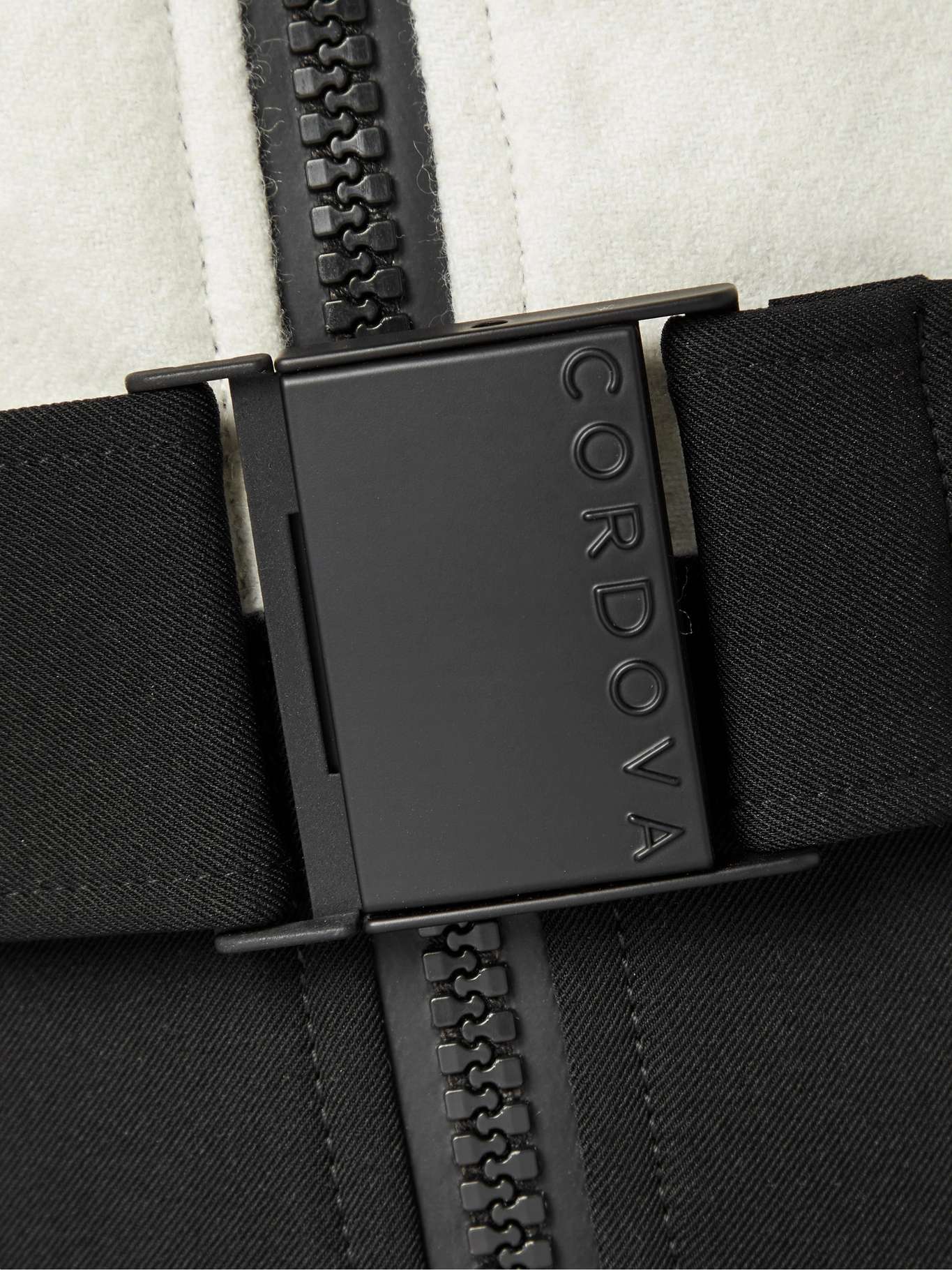 CORDOVA The Telluride belted twotone woolblend and twill ski suit