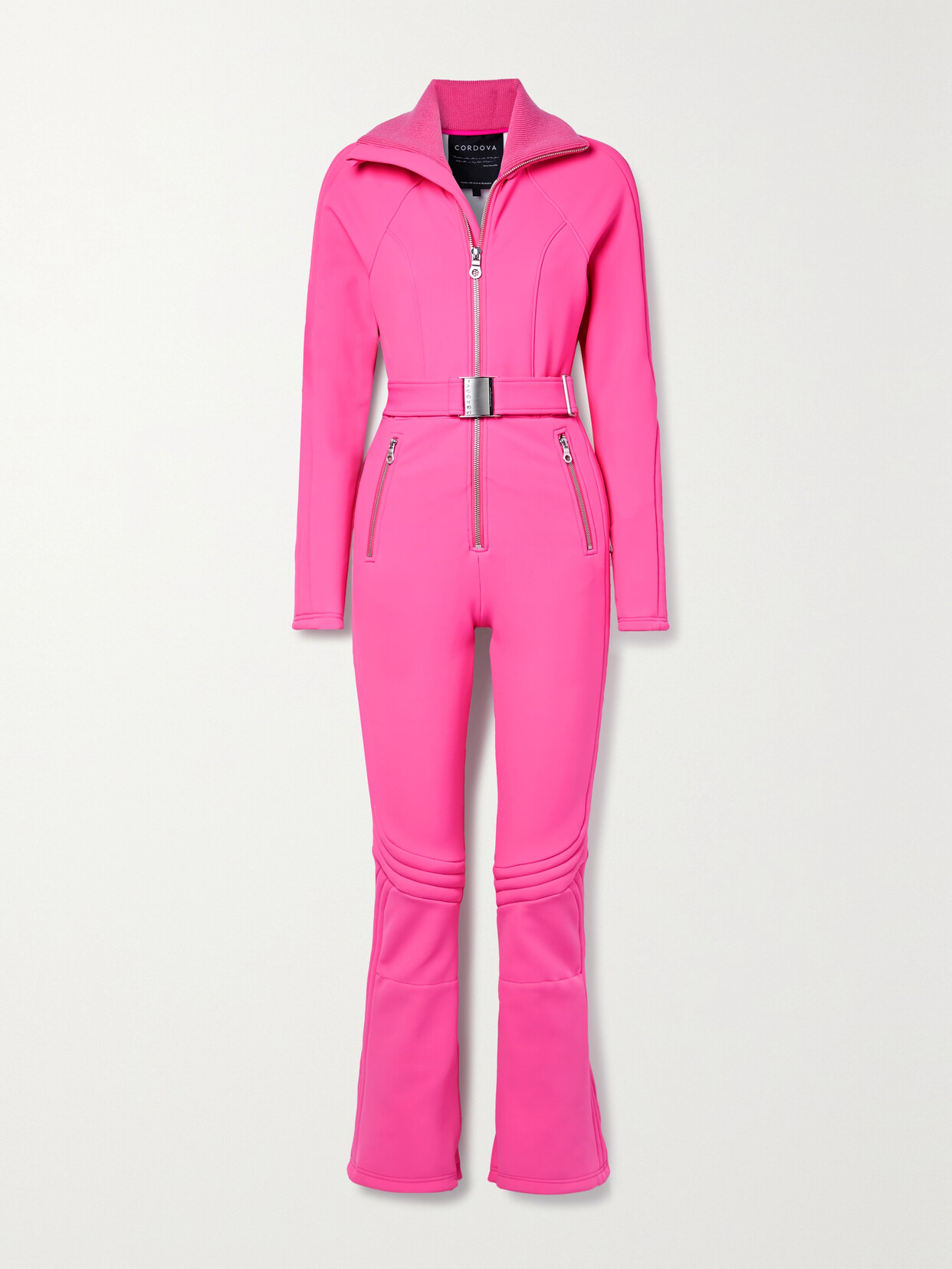 Cordova - The Modena Belted Quilted Ski Suit - Pink