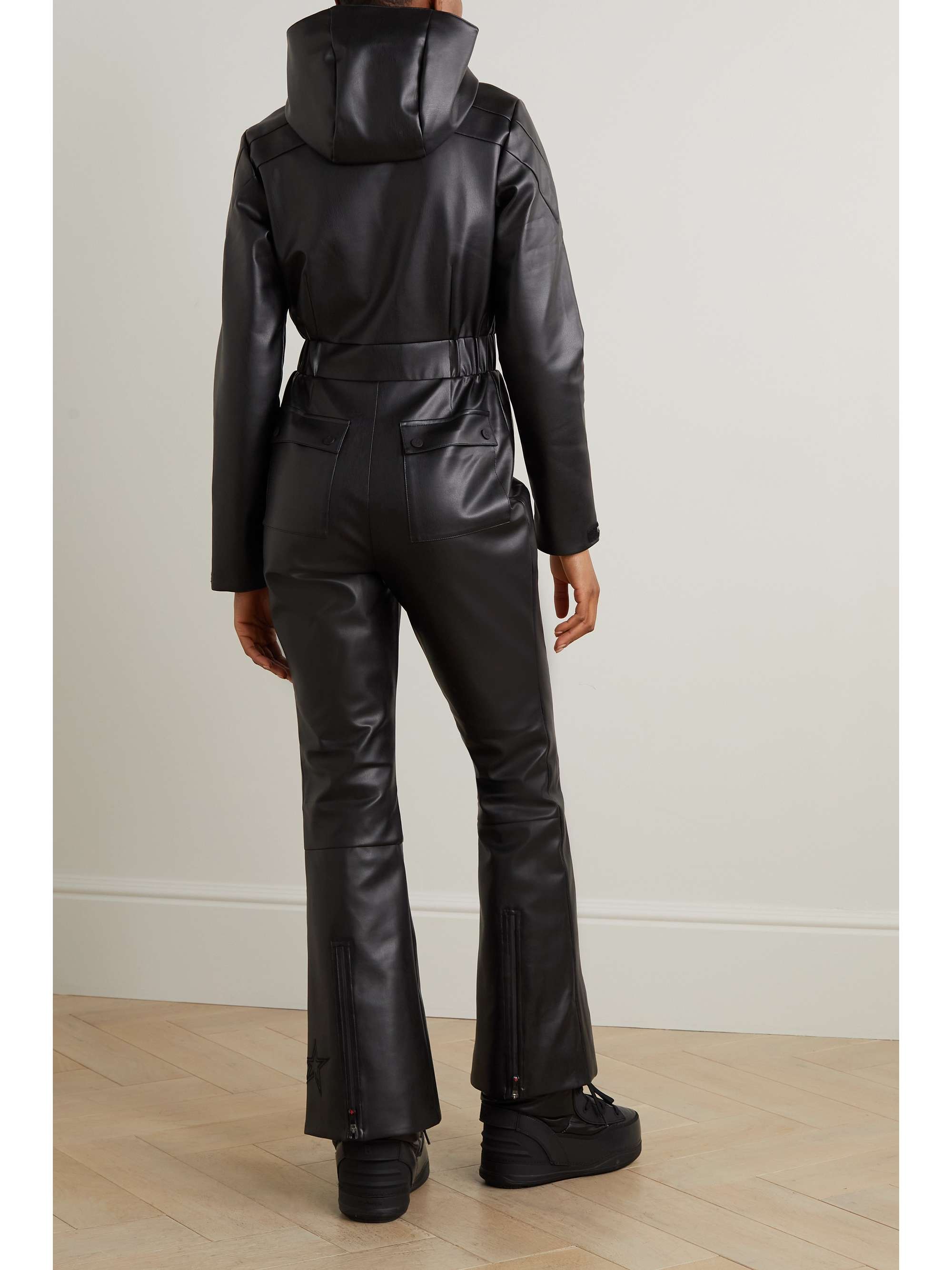 PERFECT MOMENT Corrie faux leather ski suit