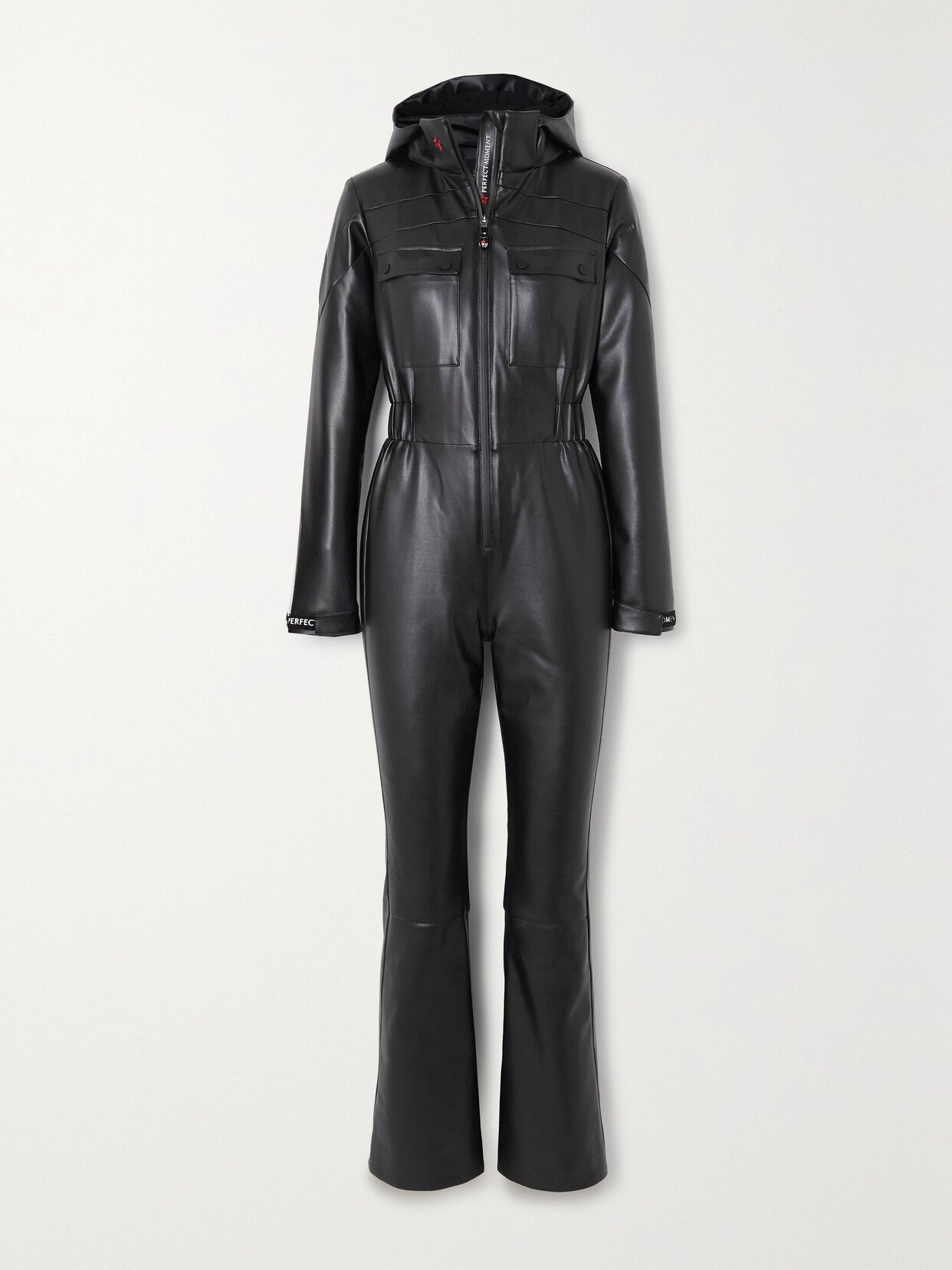 Perfect Moment - Corrie Faux Leather Ski Suit - Black