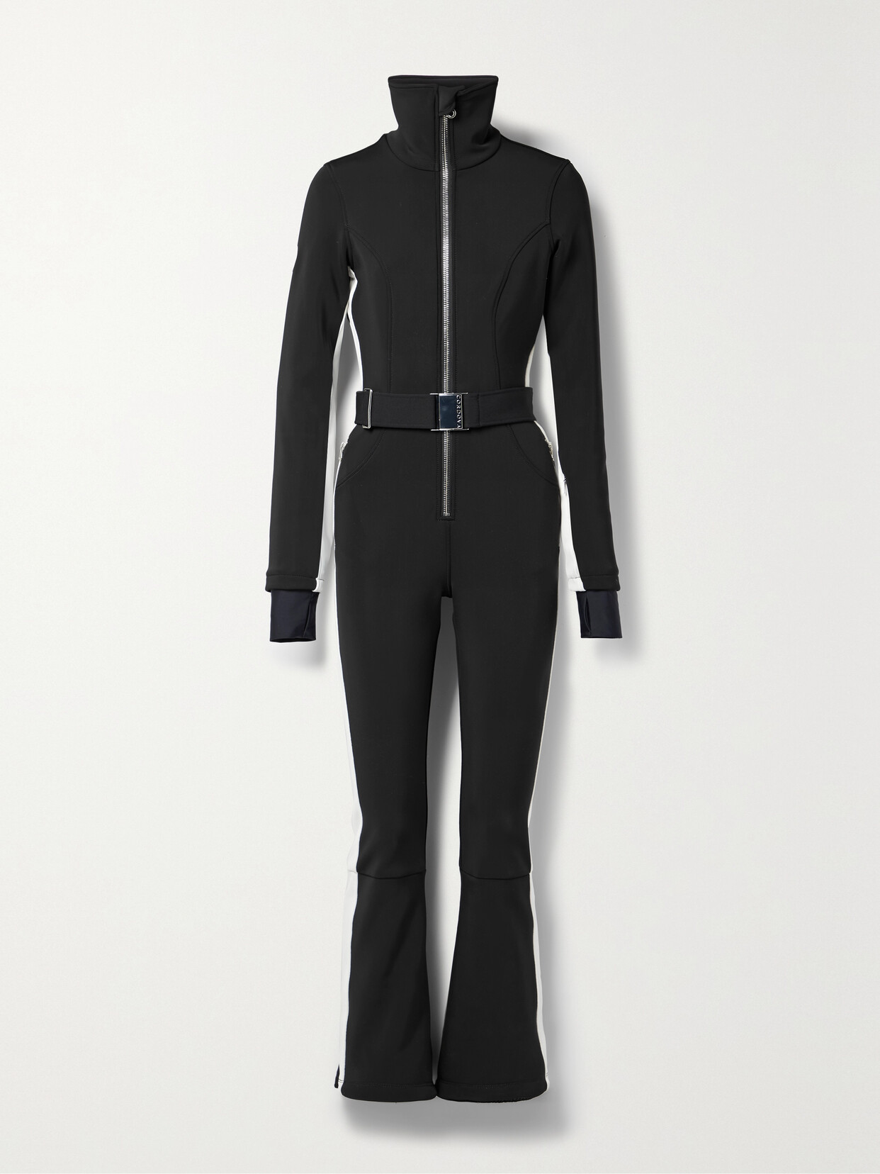 Cordova The Striped Ski Suit In Black