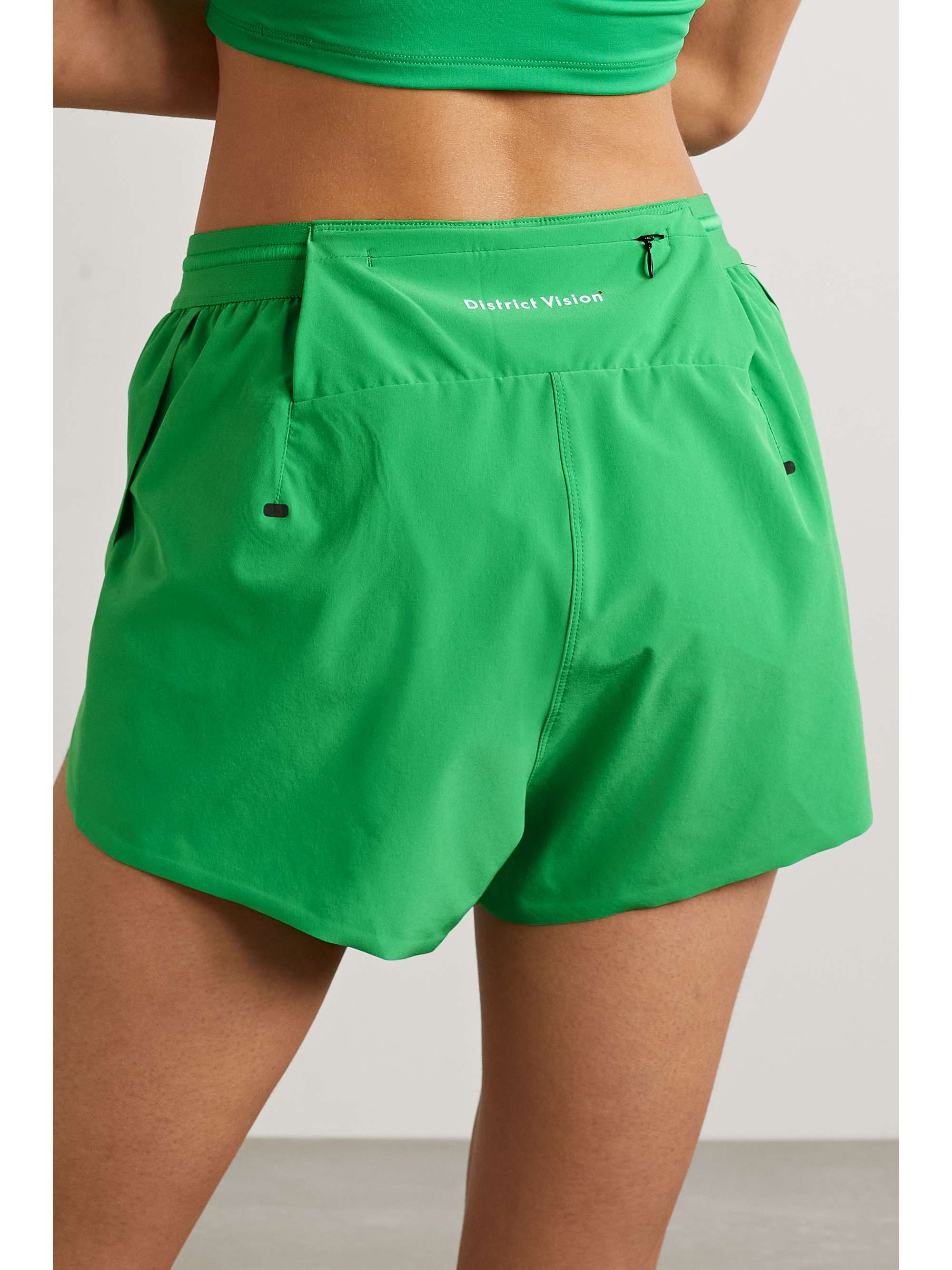 DISTRICT VISION + Sri Chinmoy Centre Vedana printed stretch-shell shorts