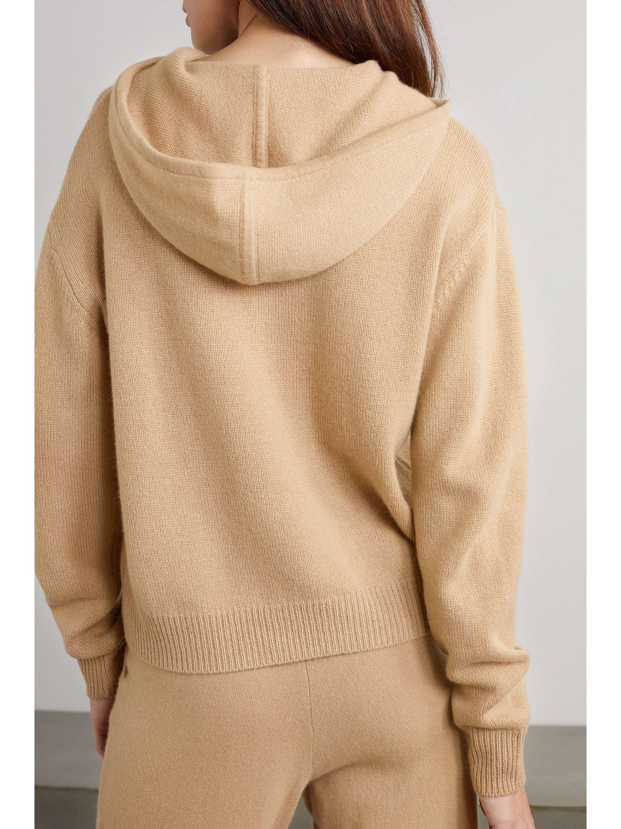 SPORTY & RICH Iman Kapuzenpullover aus Kaschmir mit Stickerei