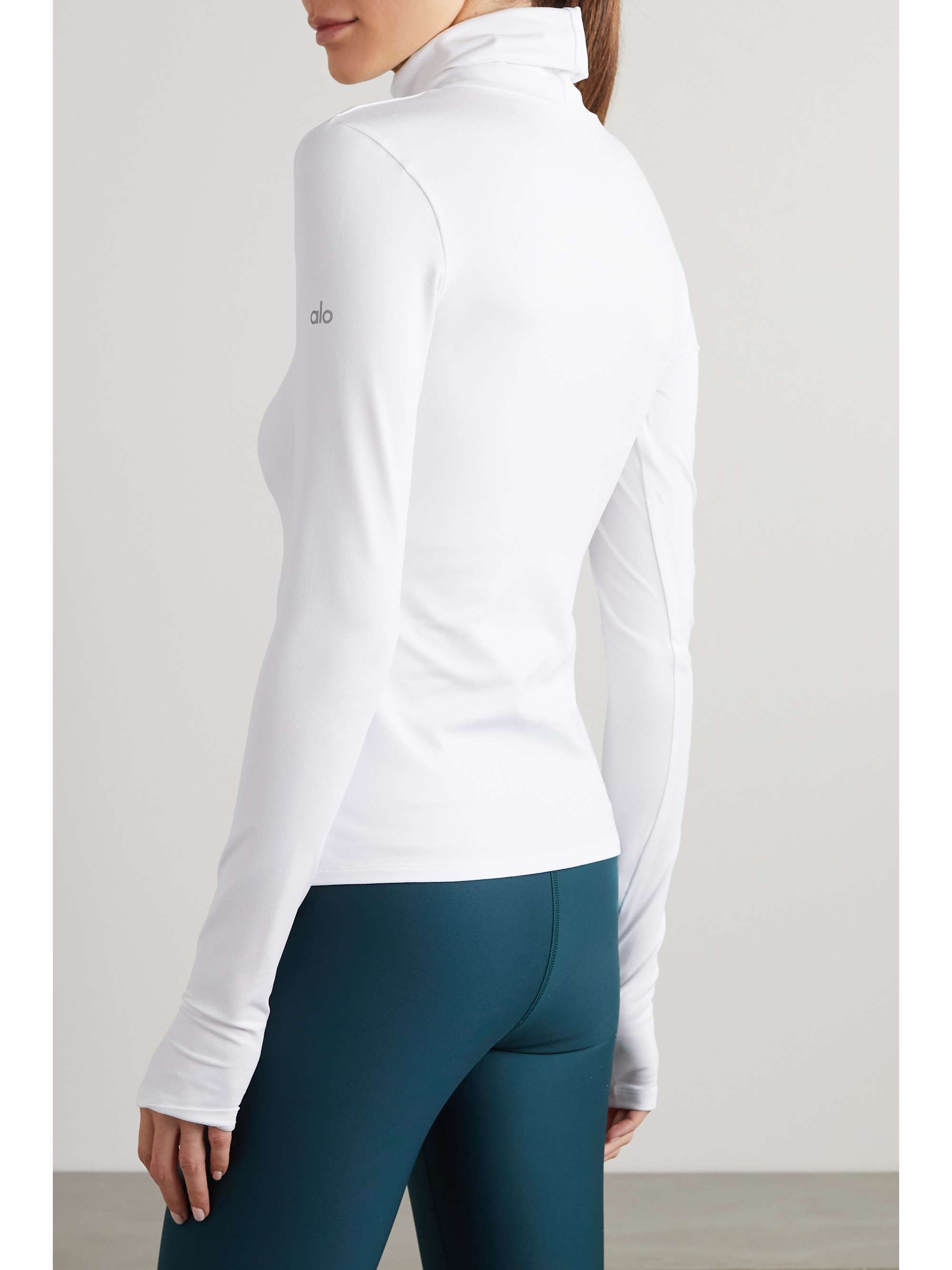 ALO YOGA Alosoft stretch-jersey turtleneck top