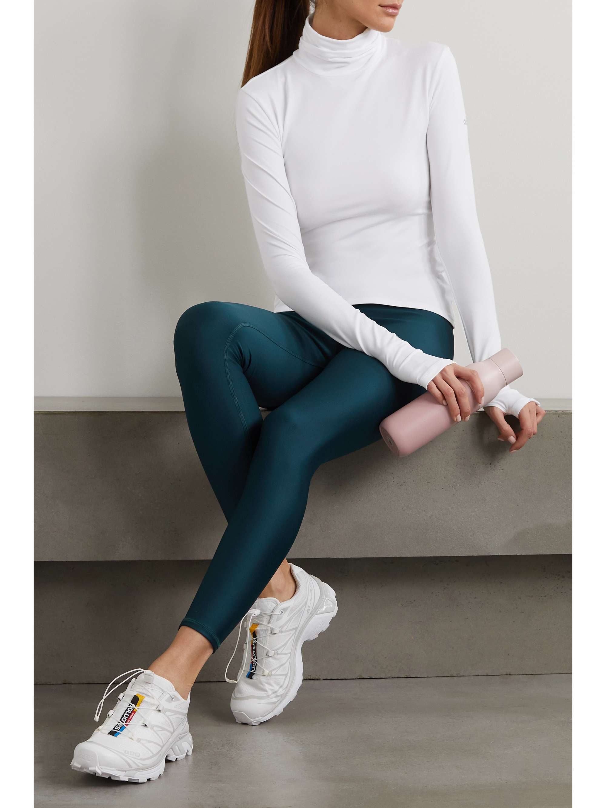 ALO YOGA Alosoft stretch-jersey turtleneck top