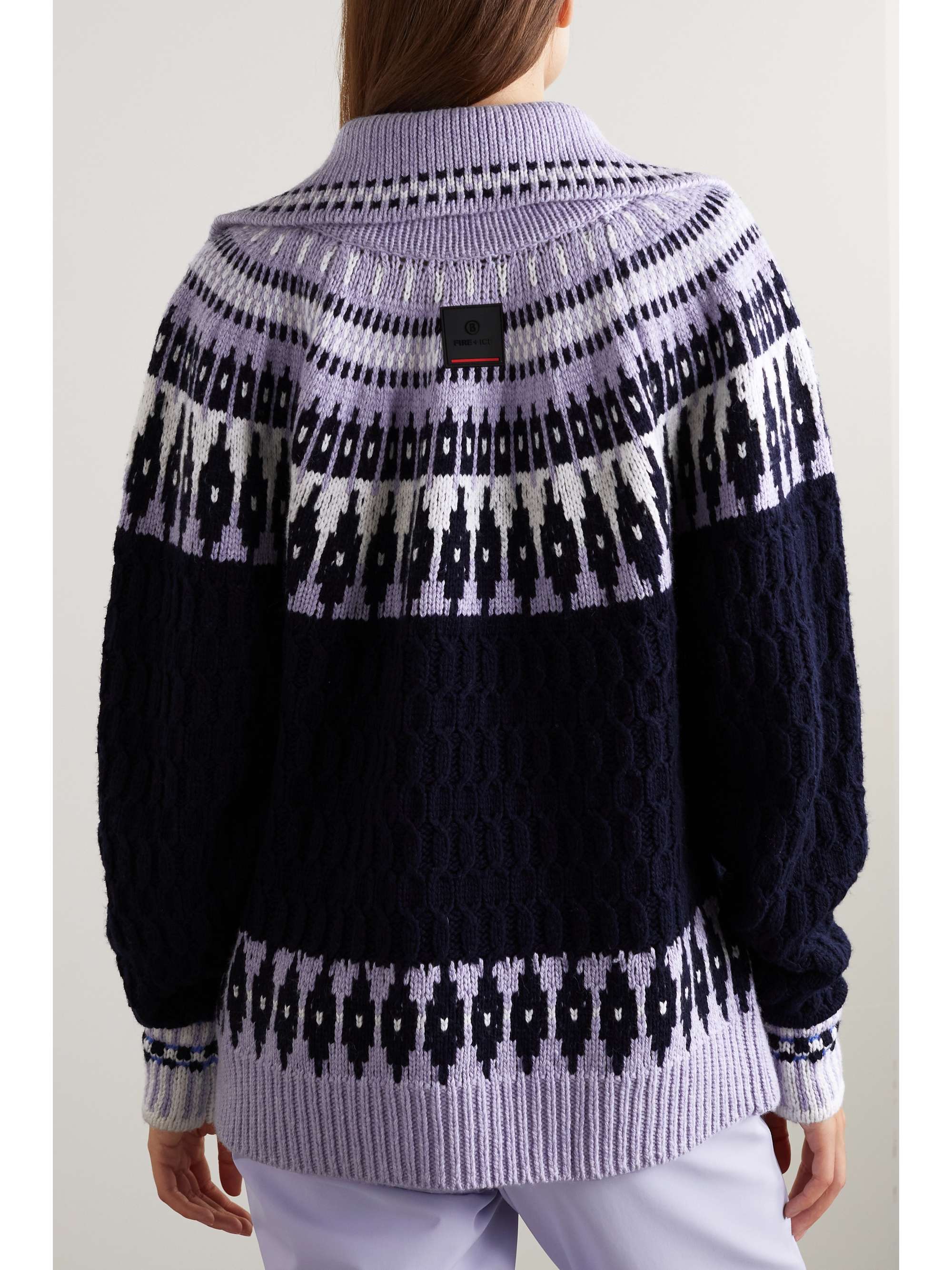 BOGNER FIRE+ICE Dargy 提花针织半拉链毛衣
