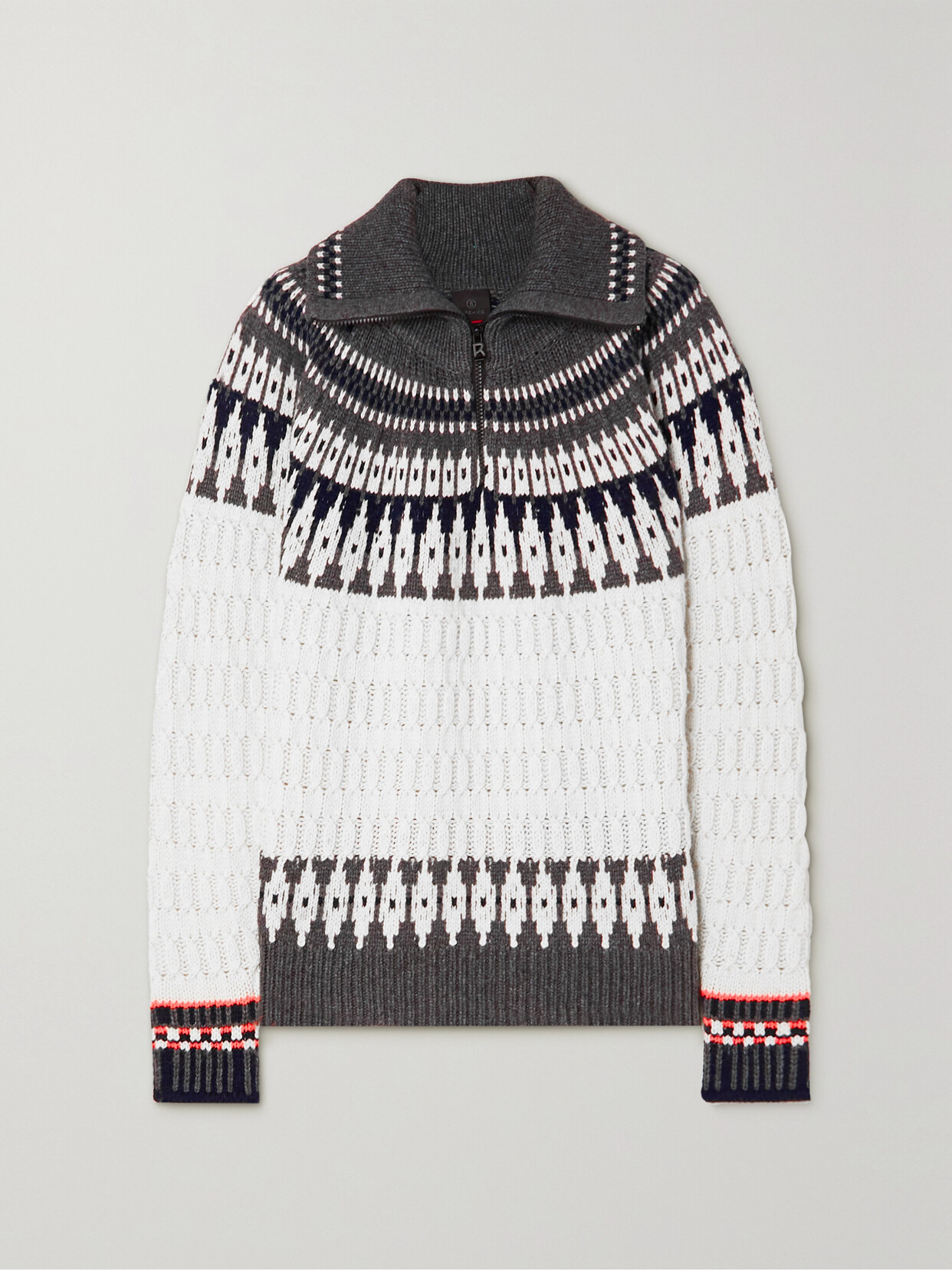 BOGNER FIRE+ICE - Dargy Jacquard-knit Sweater - White