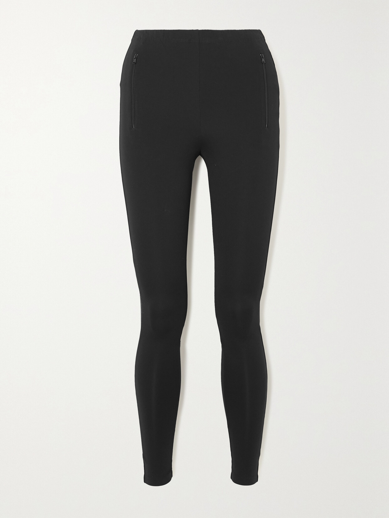 WARDROBE.NYC WARDROBE. NYC - Back Zip Stretch-ponte Leggings - Black
