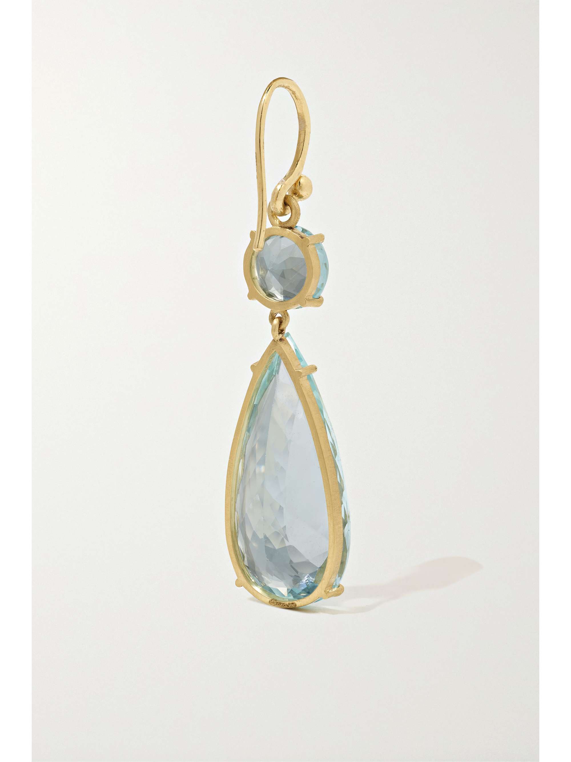 IRENE NEUWIRTH Gemmy Gem 18-karat gold, aquamarine and diamond earrings