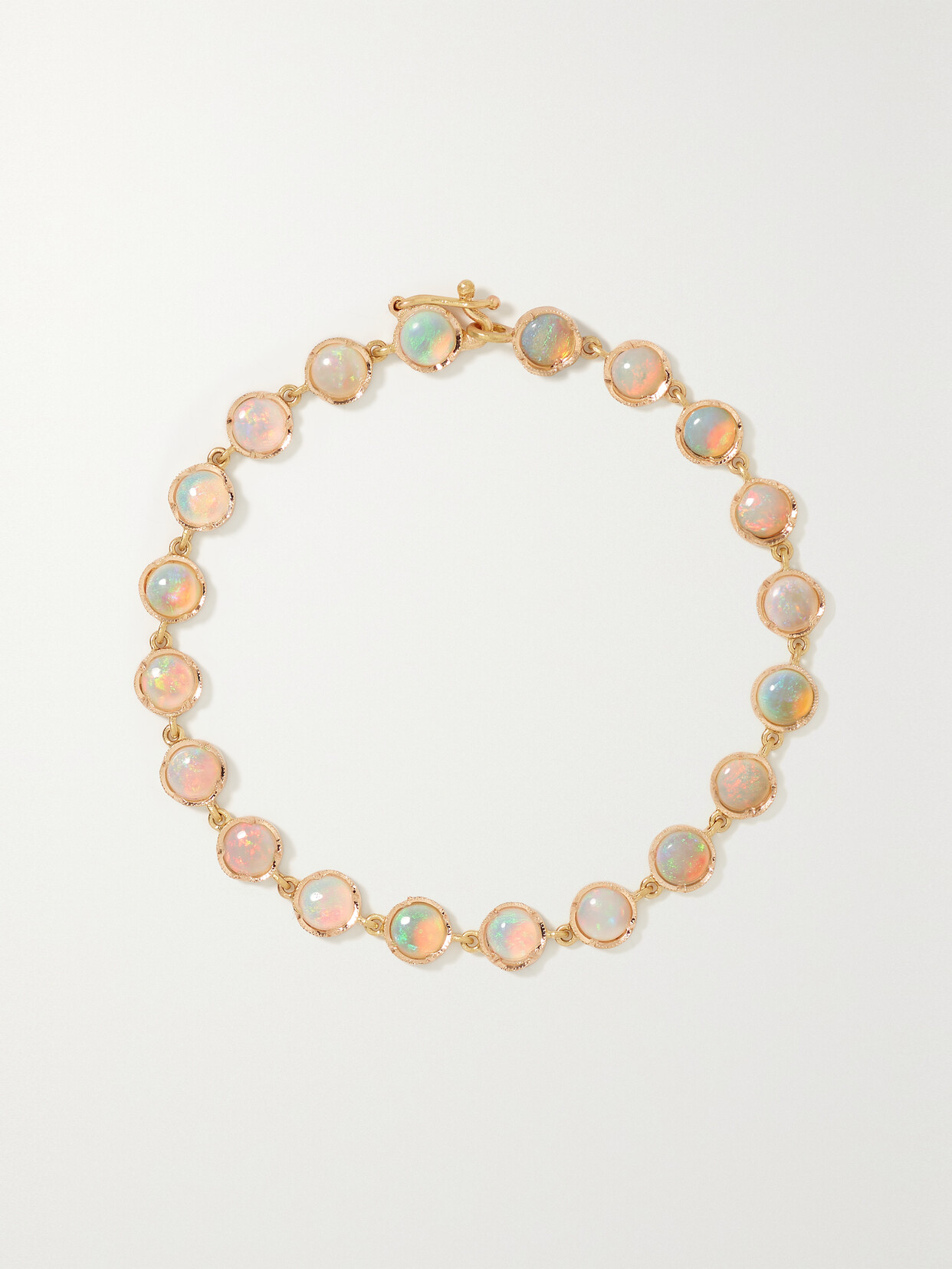 IRENE NEUWIRTH CLASSIC 18-KARAT ROSE GOLD OPAL BRACELET