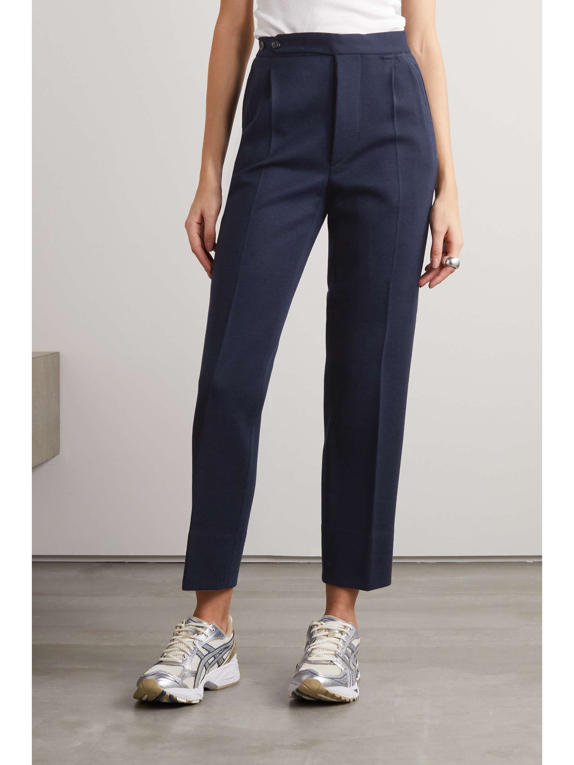 MAISON MARGIELA Cropped wool-blend straight-leg pants