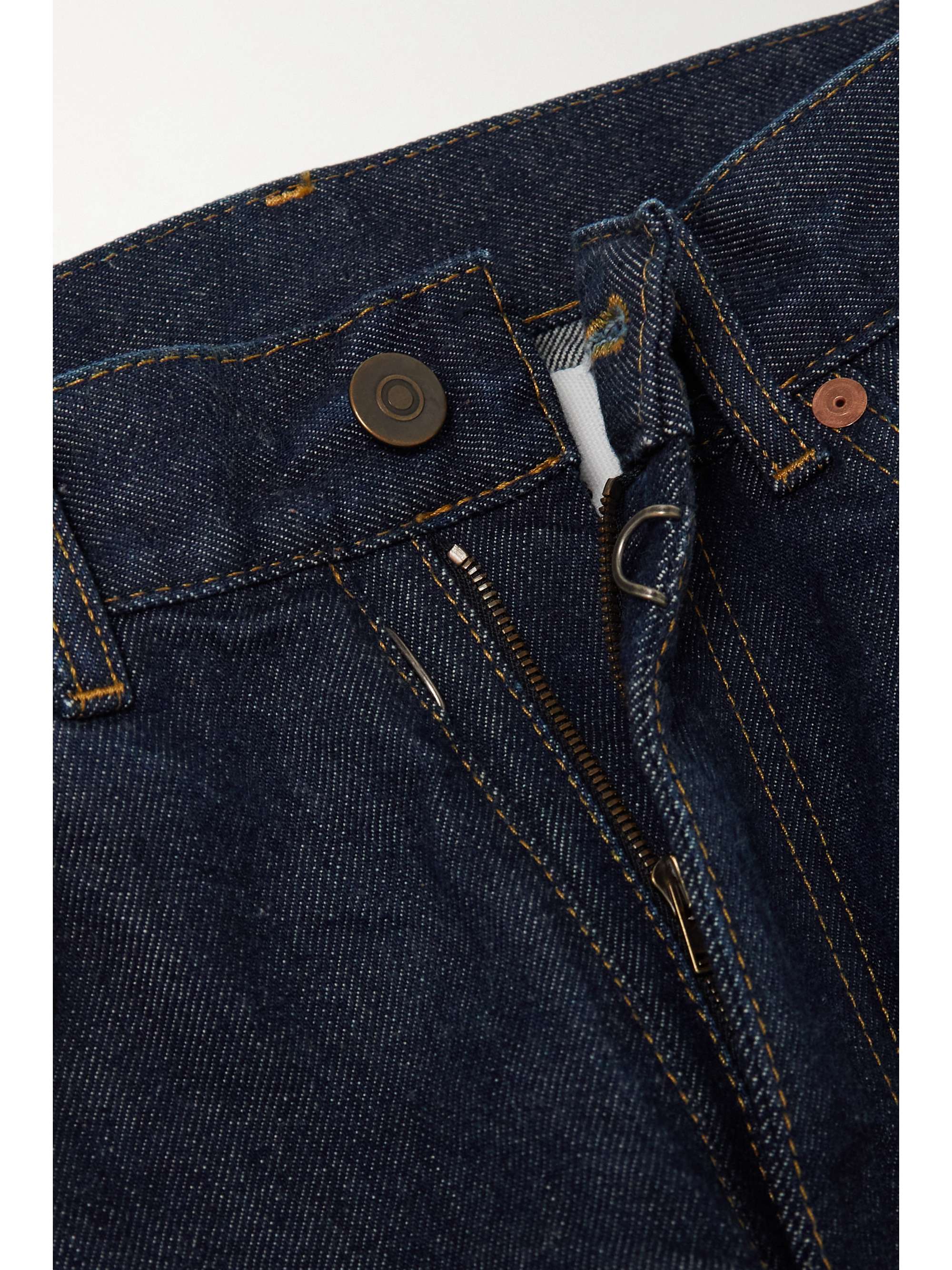 MAISON MARGIELA Topstitched high-rise straight-leg jeans