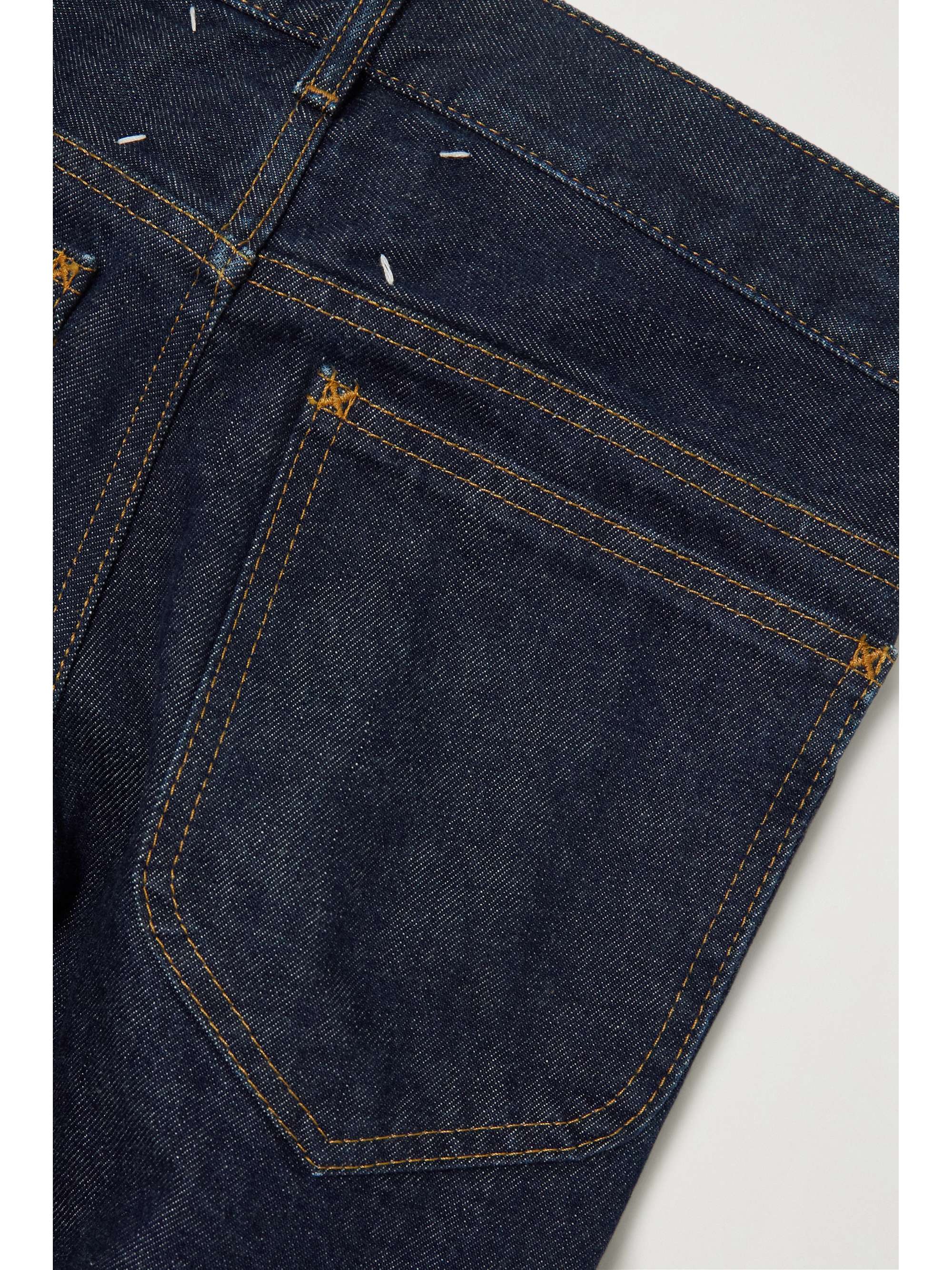 MAISON MARGIELA Topstitched high-rise straight-leg jeans