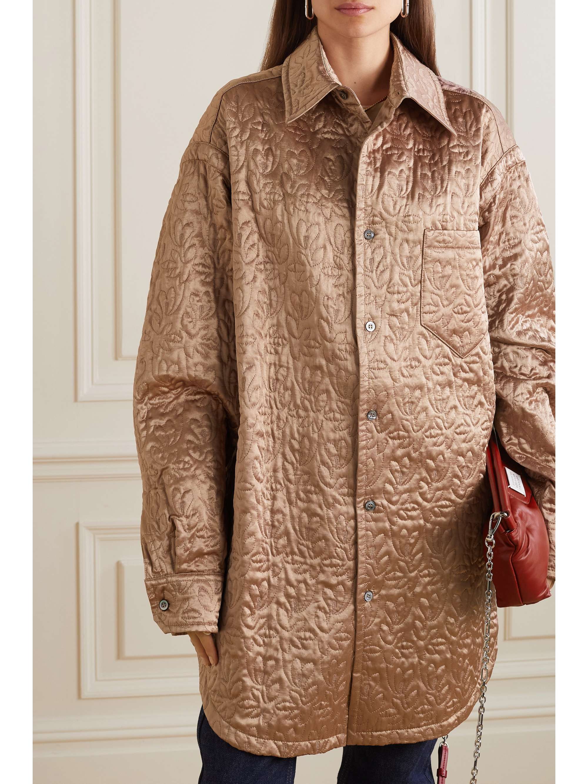 MAISON MARGIELA Quilted satin shirt