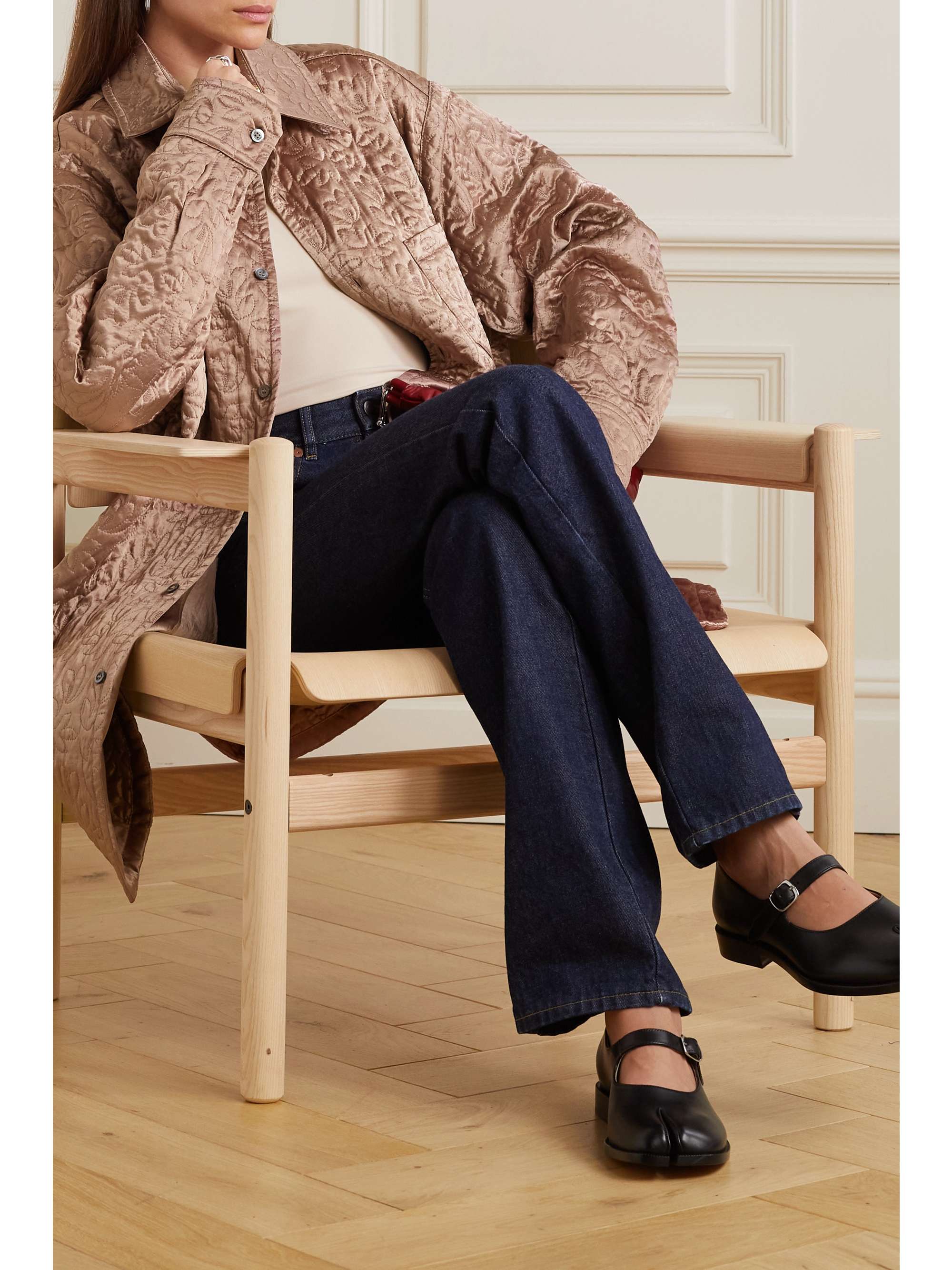 MAISON MARGIELA Quilted satin shirt