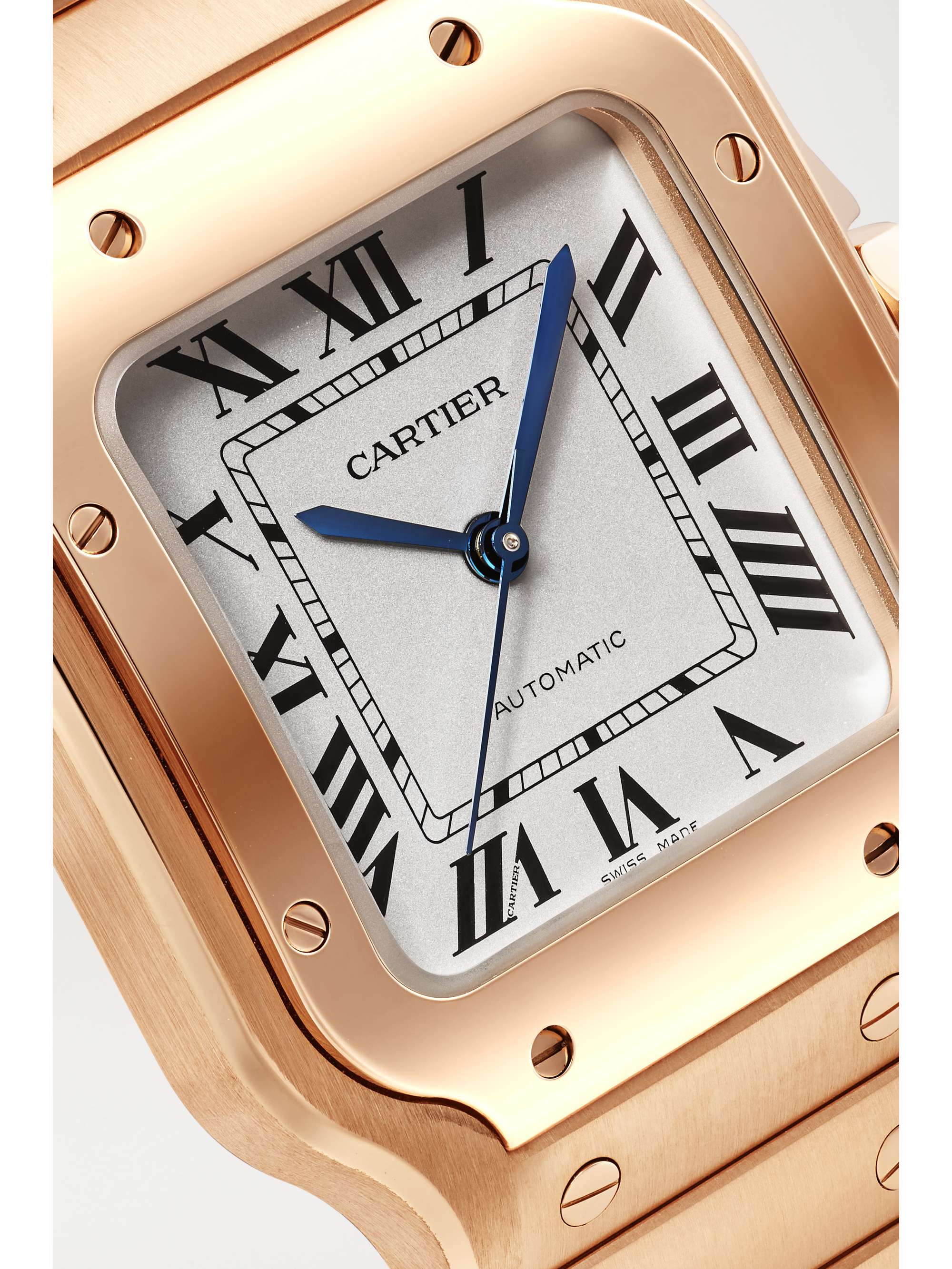 CARTIER Santos de Cartier Automatic 35mm medium 18-karat rose gold watch